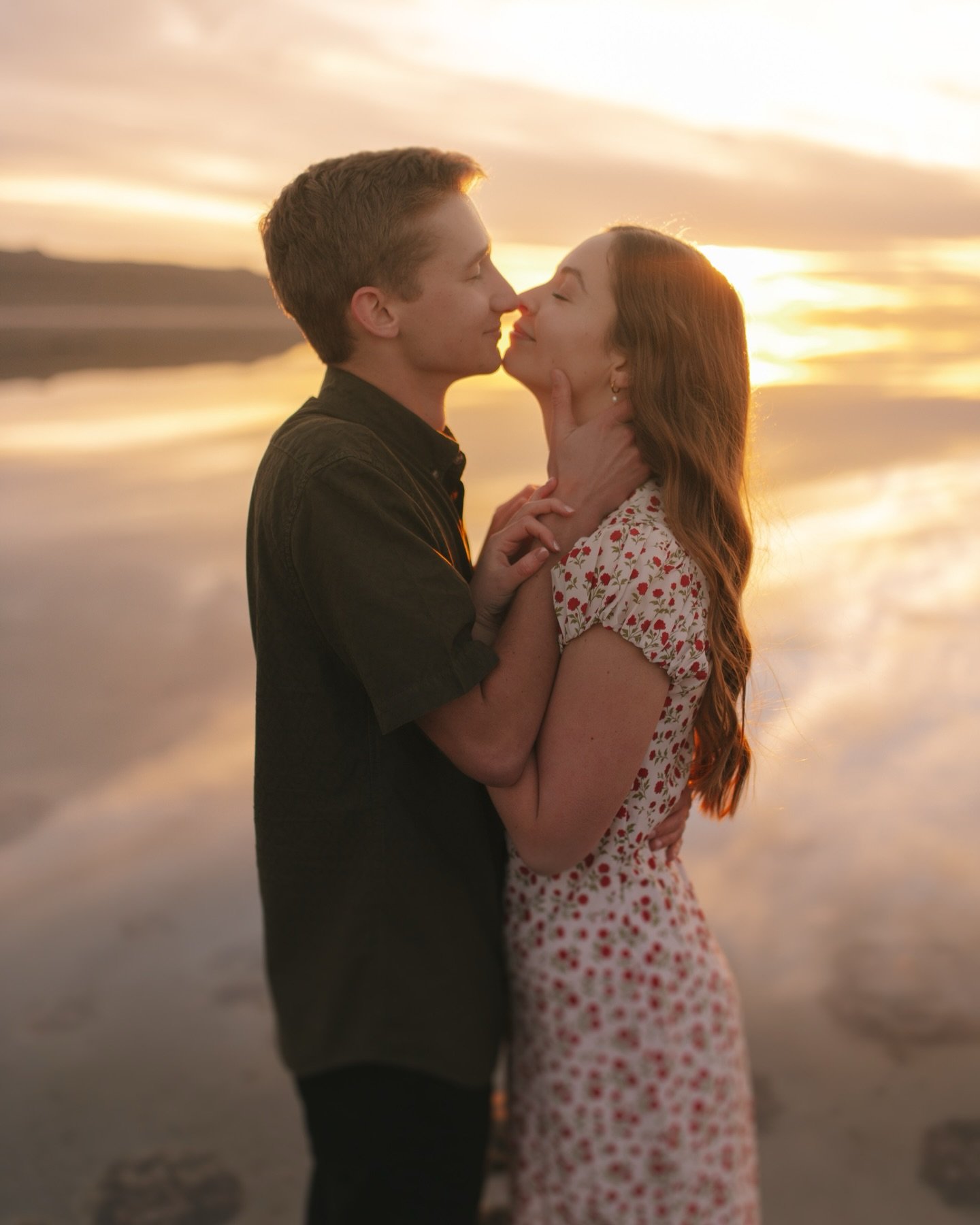 The sunset and clouds blending into the water reflections was unreal tonight 🧡