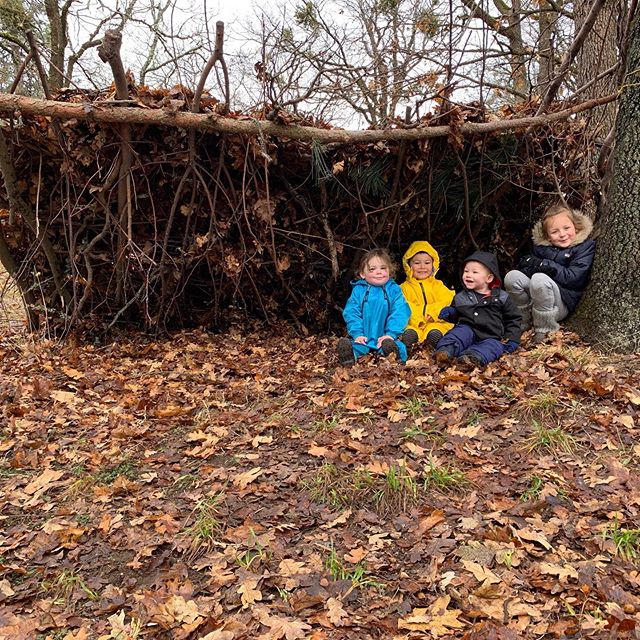 Today for our playgroup we built a Lean-to shelter using a bushcraft method. Fun was had by all ages! .
.
.
&ldquo;Bushcraft is a way of thriving in the natural environment. It is all about learning how to enjoy and make use of the wild countryside a