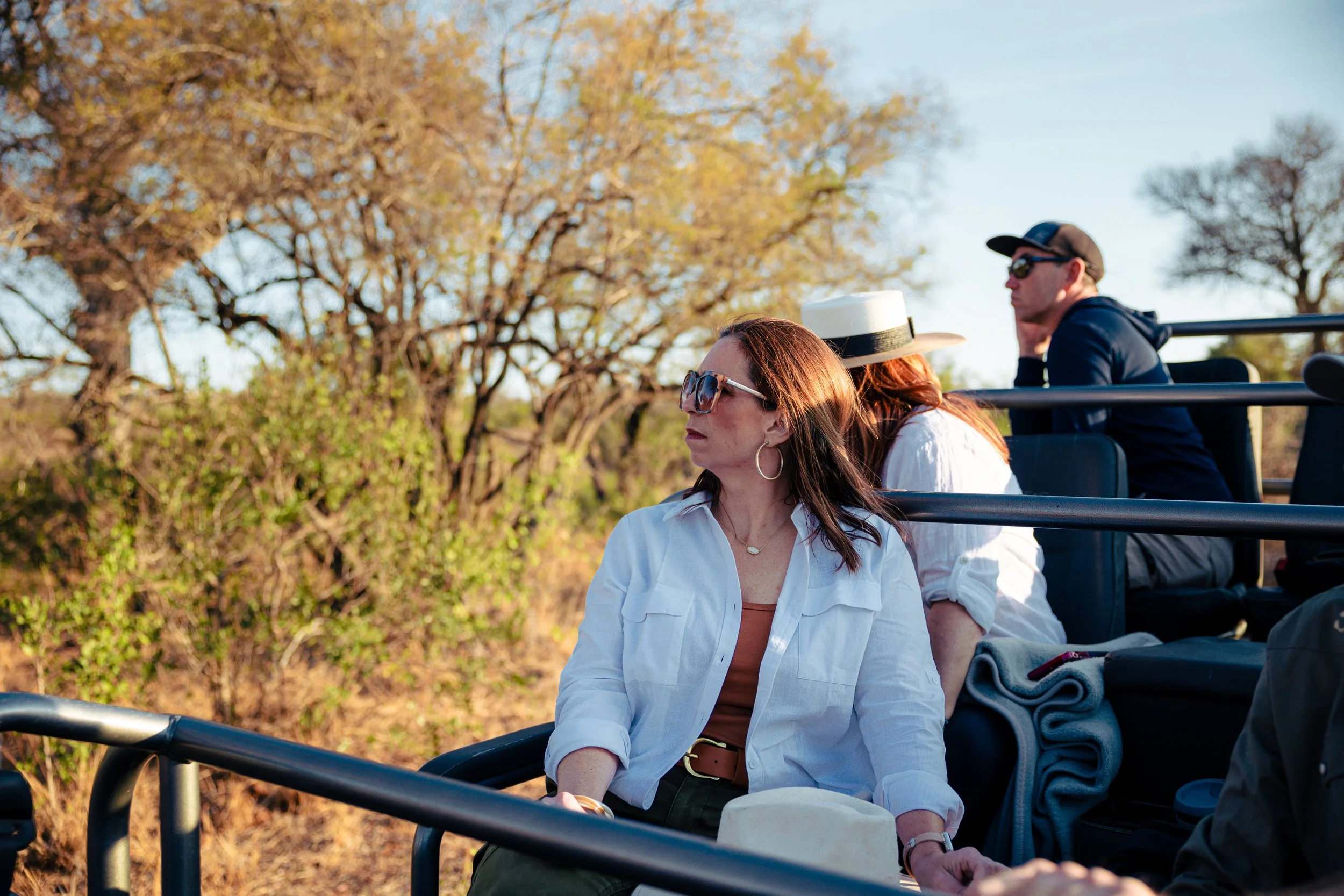 Tara McCoy, travel advisor wildlife spotting on African safari in South Africa.