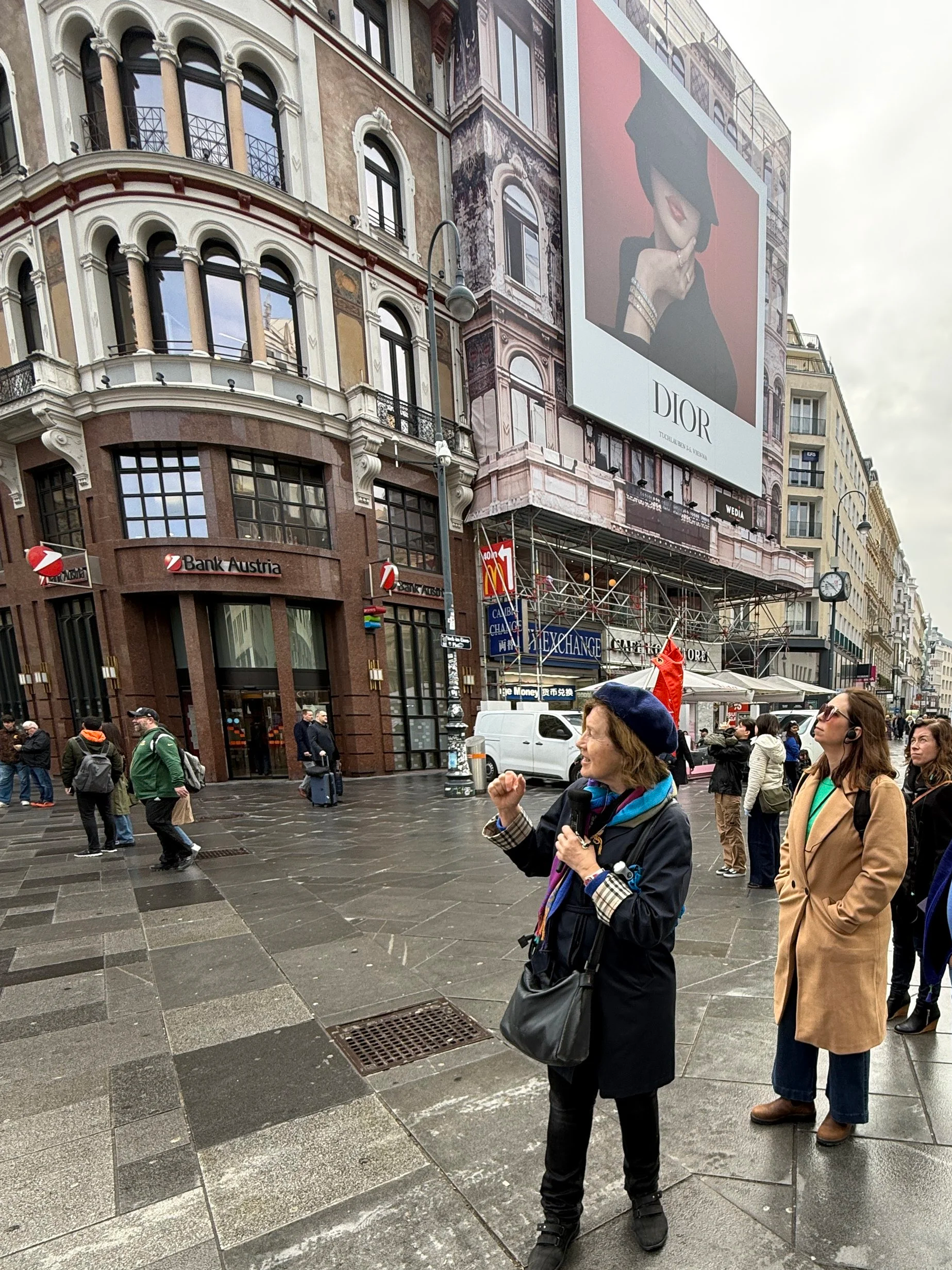 Tara McCoy, travel advisor exploring Vienna on a guided tour while on a river cruise.