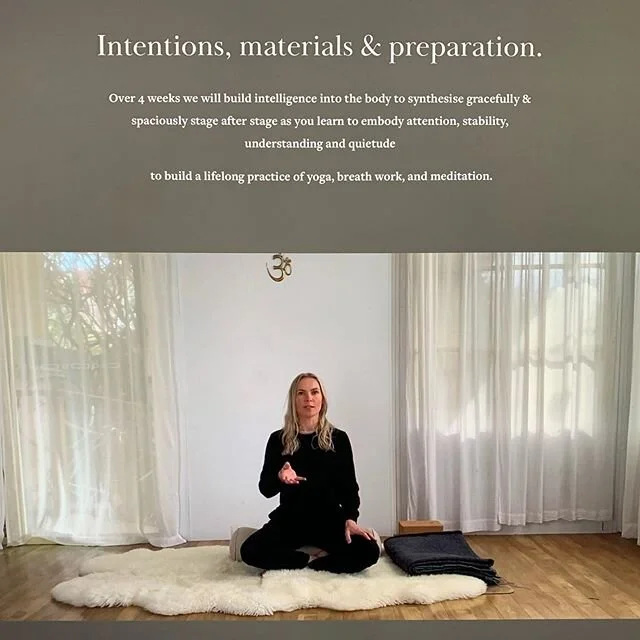 On Saturday we will begin an online 4 week foundational course in yoga breath work &amp; meditation. I am excited! For those of you who have joined thank you please check your inbox. If you would like to join please follow the link in my bio 🤍

With