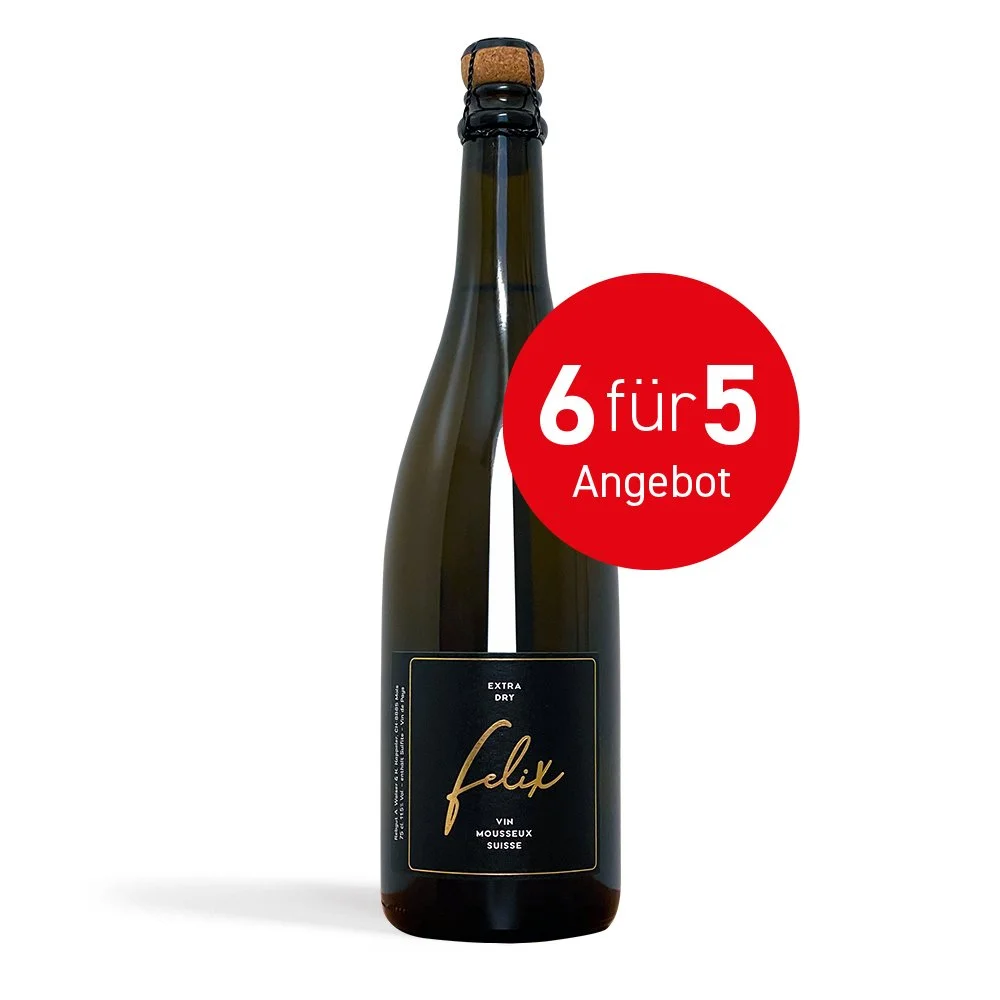 Felix – Vin mousseux Suisse – Extra Dry – Vin de Pays (6 Flaschen)