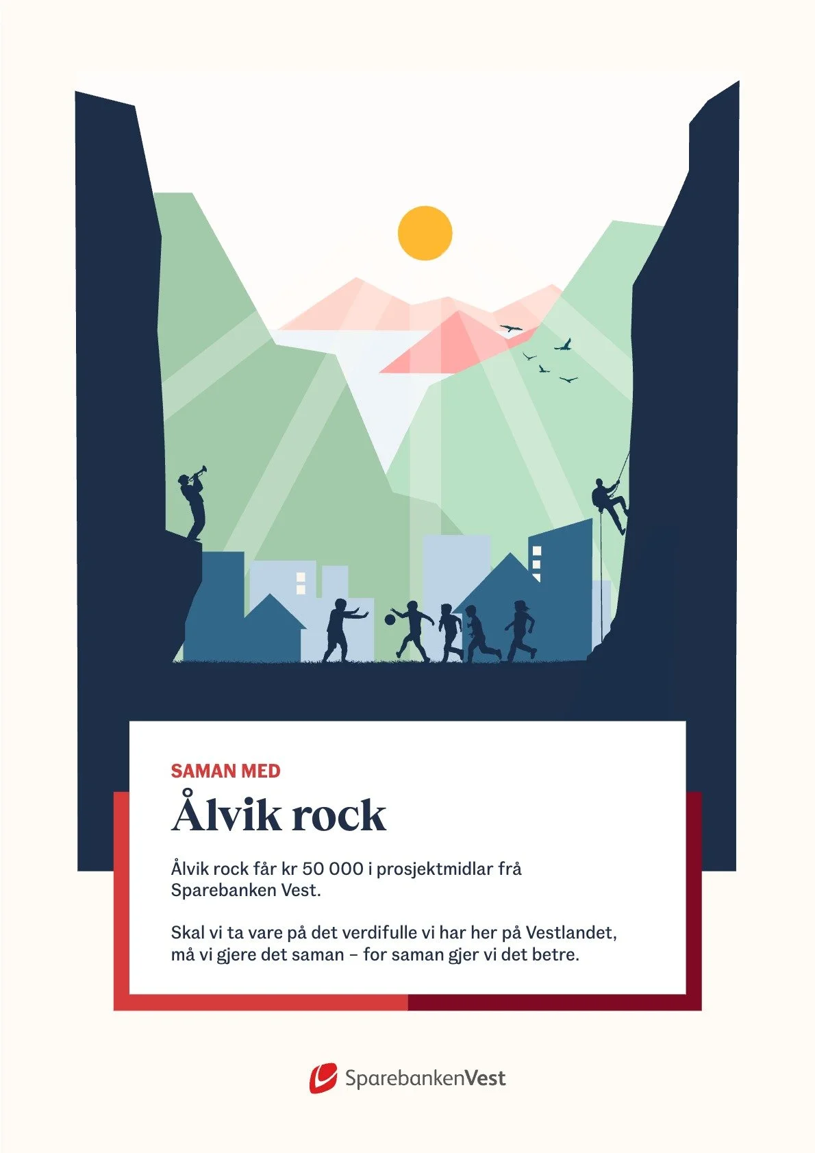 Takk for støtten i 2024 fra Sparebanken Vest!