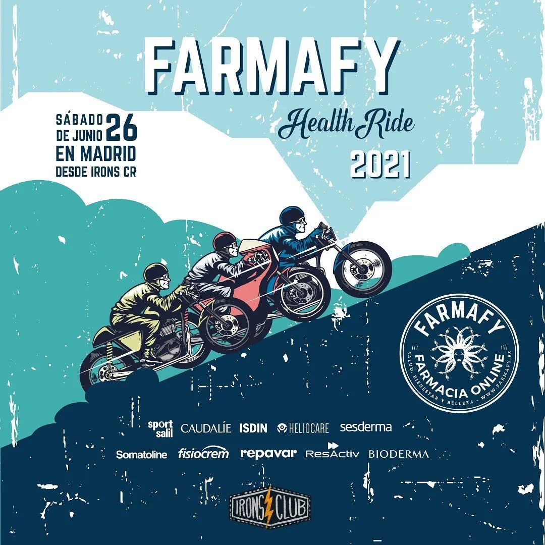 Anunciaros que será un placer para nosotros colaborar el 26 de Junio con @farmafy e @ironscaferacer en la #farmafyhealthride junto a grandes marcas como:
@bioderma_es 
@heliocare 
@fisiocrem_es 
@somatolinecosmetic_es 
@sesderma 
@isdin 
@rep