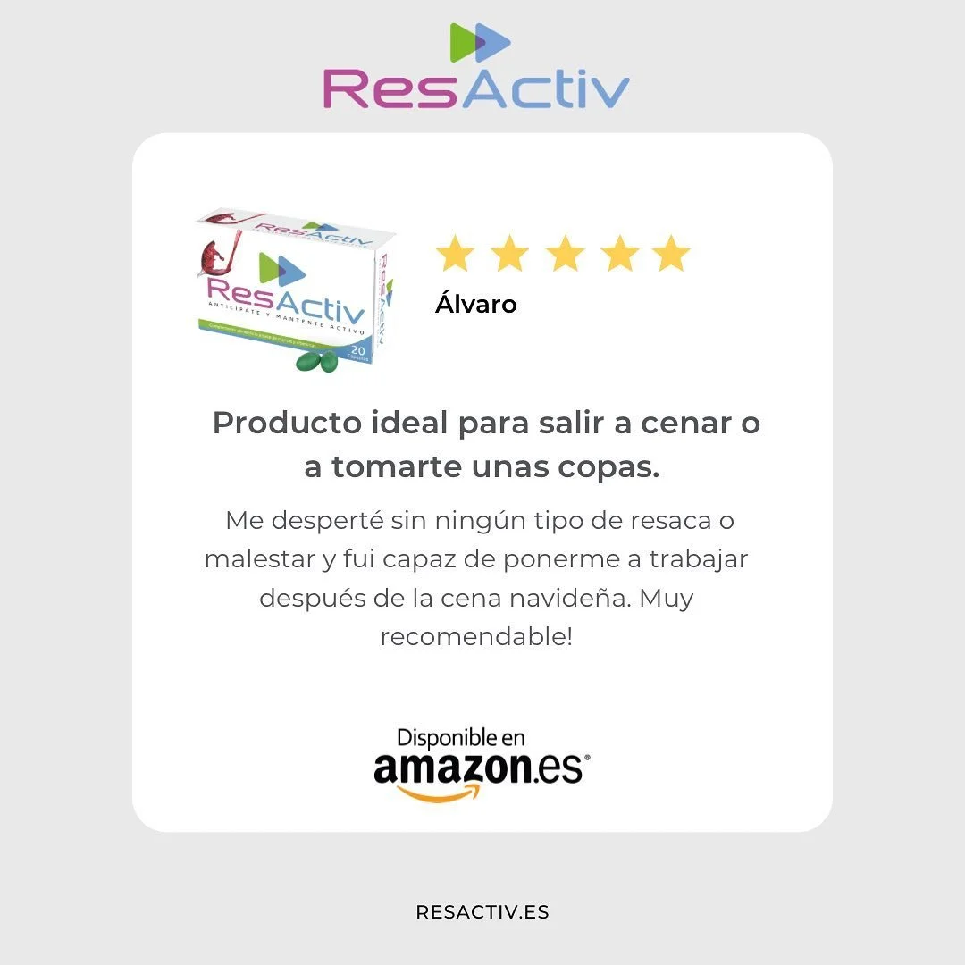 #ResActiv
#Anticípate y #MantenteActivo
#salud #cardomariano #antioxidantes #vitaminas #hepatoprotector #amazon #amazonprime #digestionespesadas #resaca #saludable