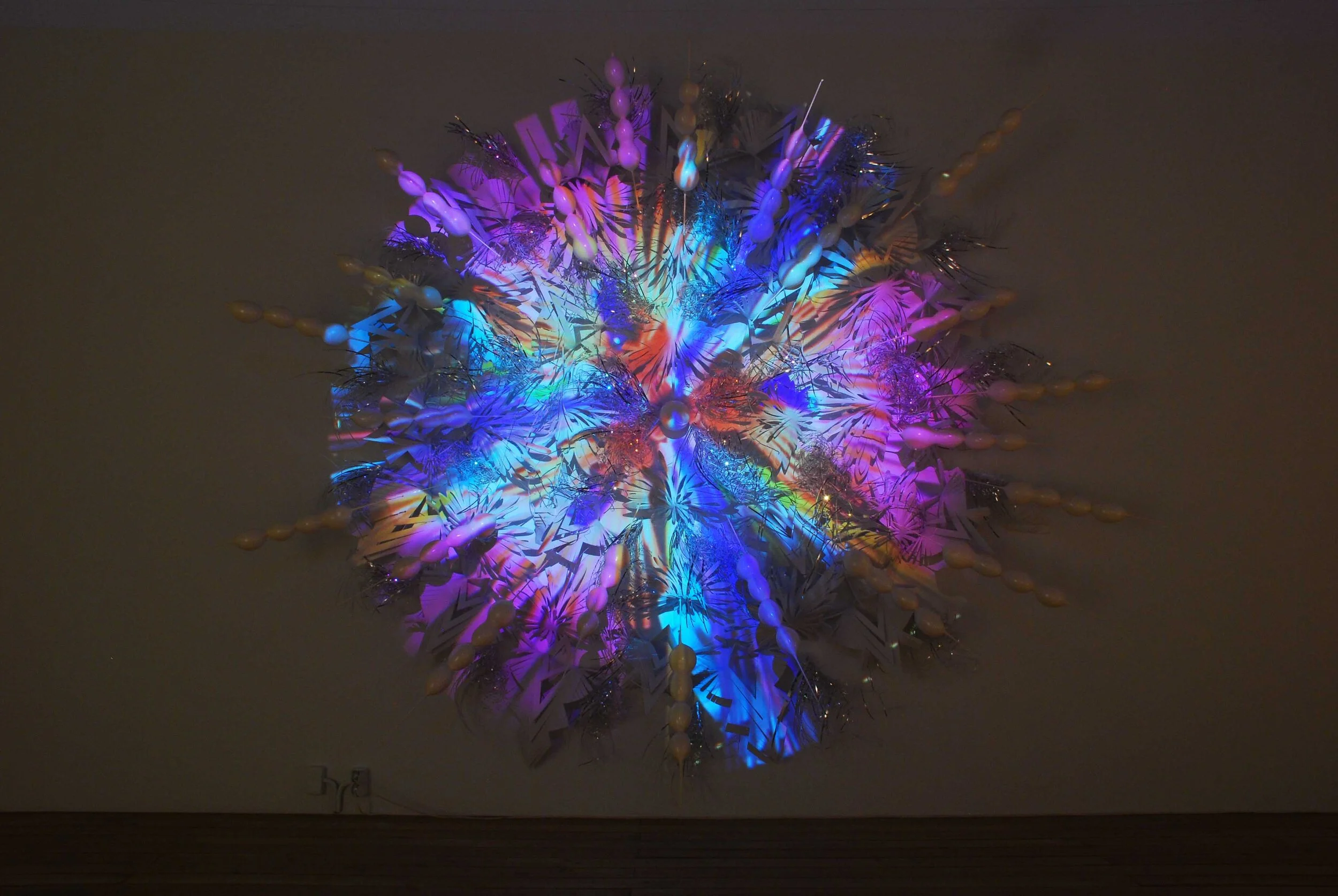 contemporary moving image video art colorful light sculpture commission Garage Museum Moscow