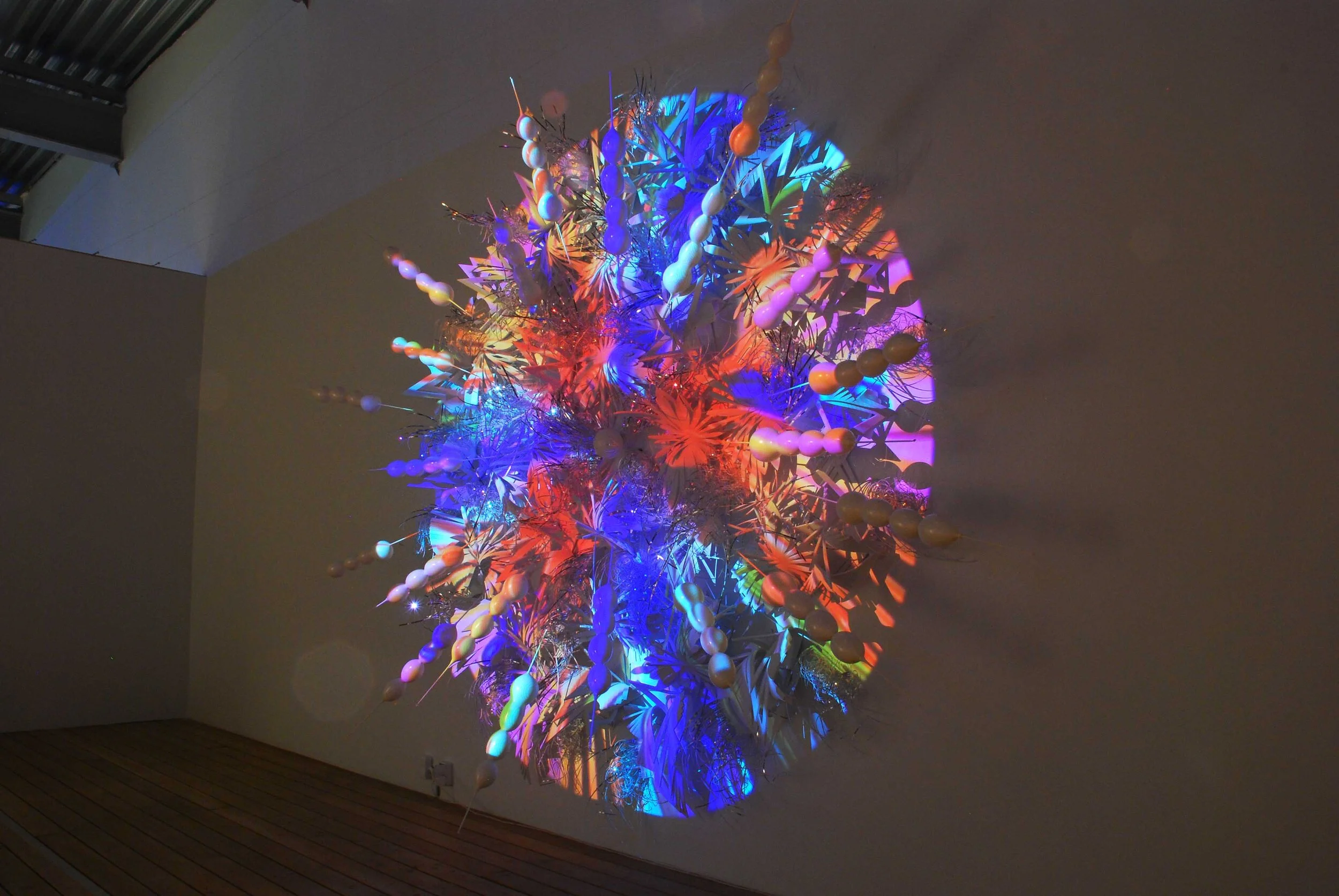 contemporary moving image video art colorful light sculpture commission Garage Museum Moscow