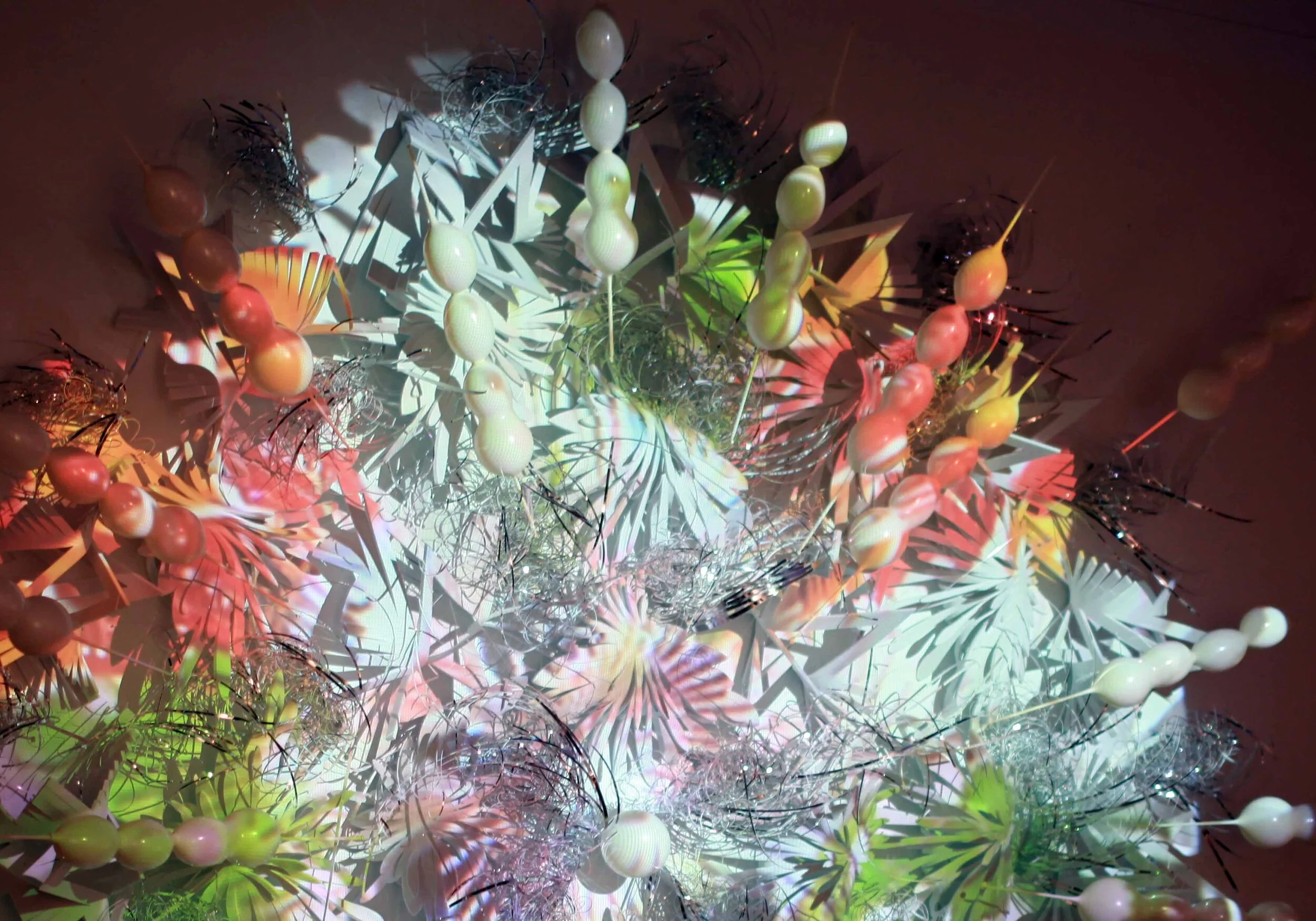 contemporary moving image video art colorful light sculpture commission Garage Museum Moscow