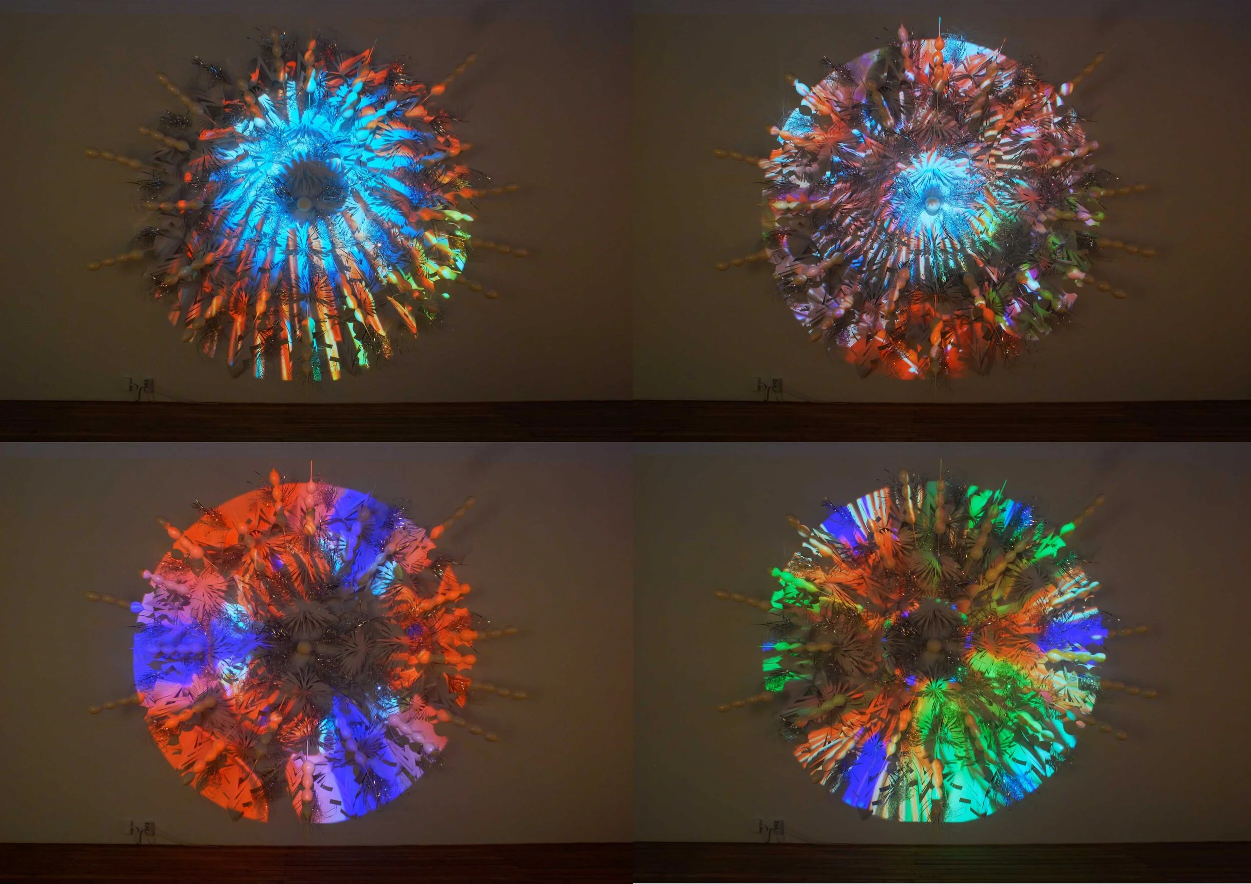 contemporary moving image video art colorful light sculpture commission Garage Museum Moscow