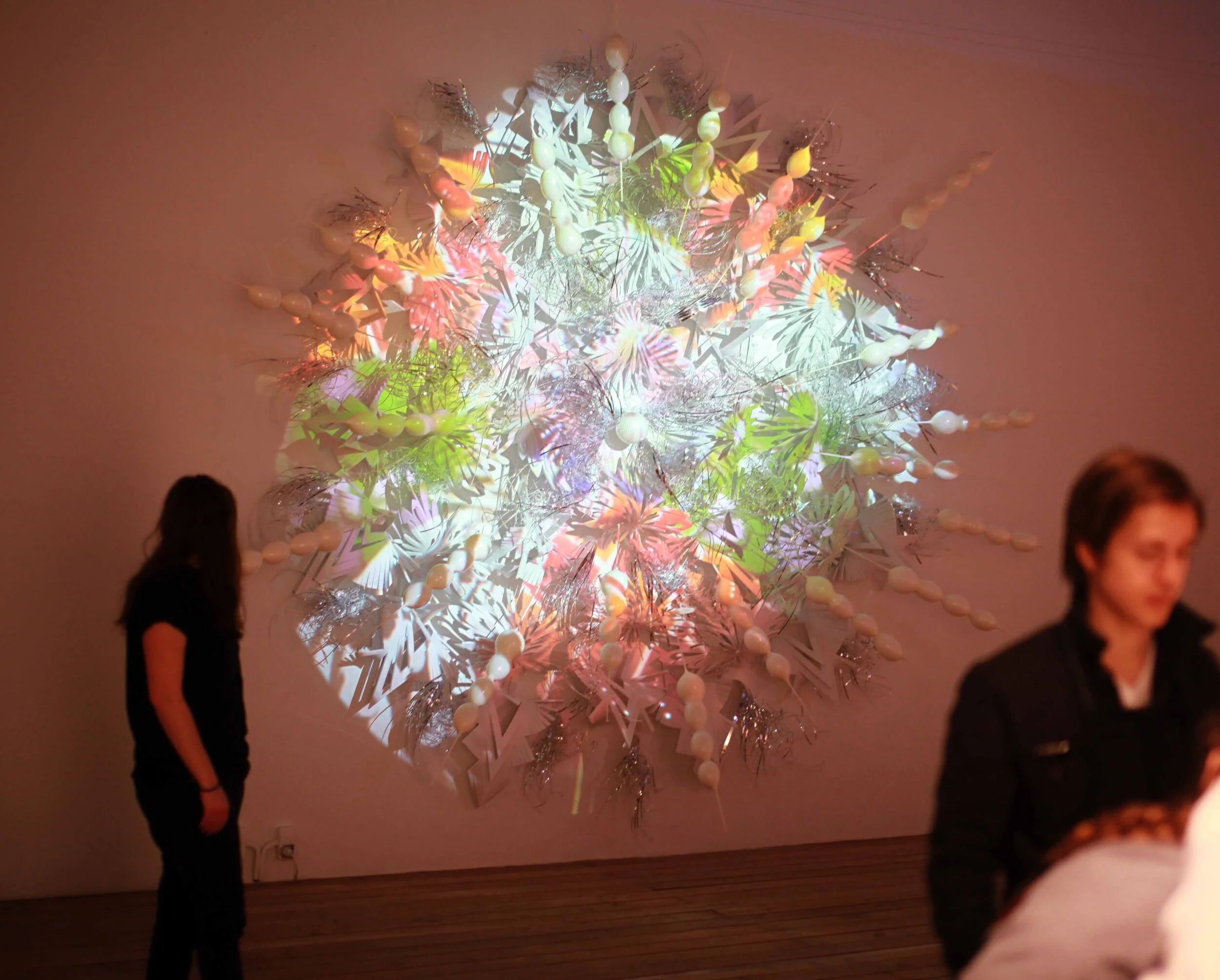 contemporary moving image video art colorful light sculpture commission Garage Museum Moscow