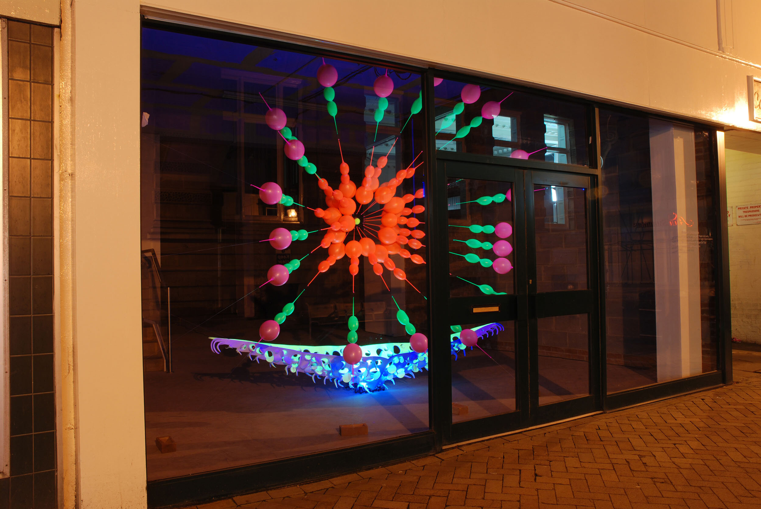 light sculpture giant tree installation exhibition urban regeneration public art Hull UK 