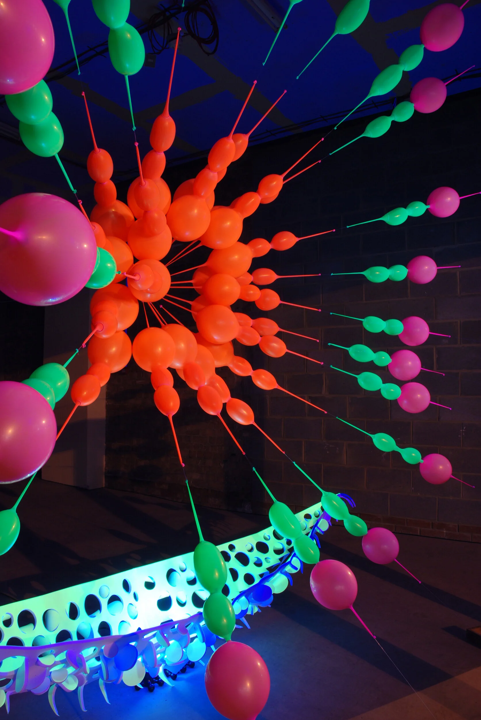 light sculpture giant tree installation exhibition urban regeneration public art Hull UK 