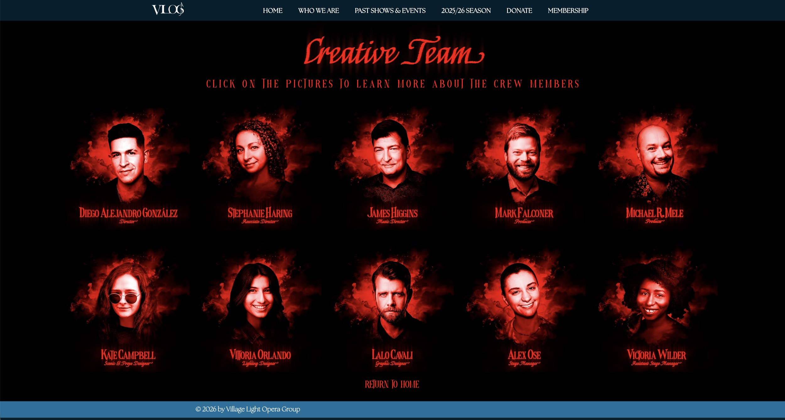 Website Crew Page