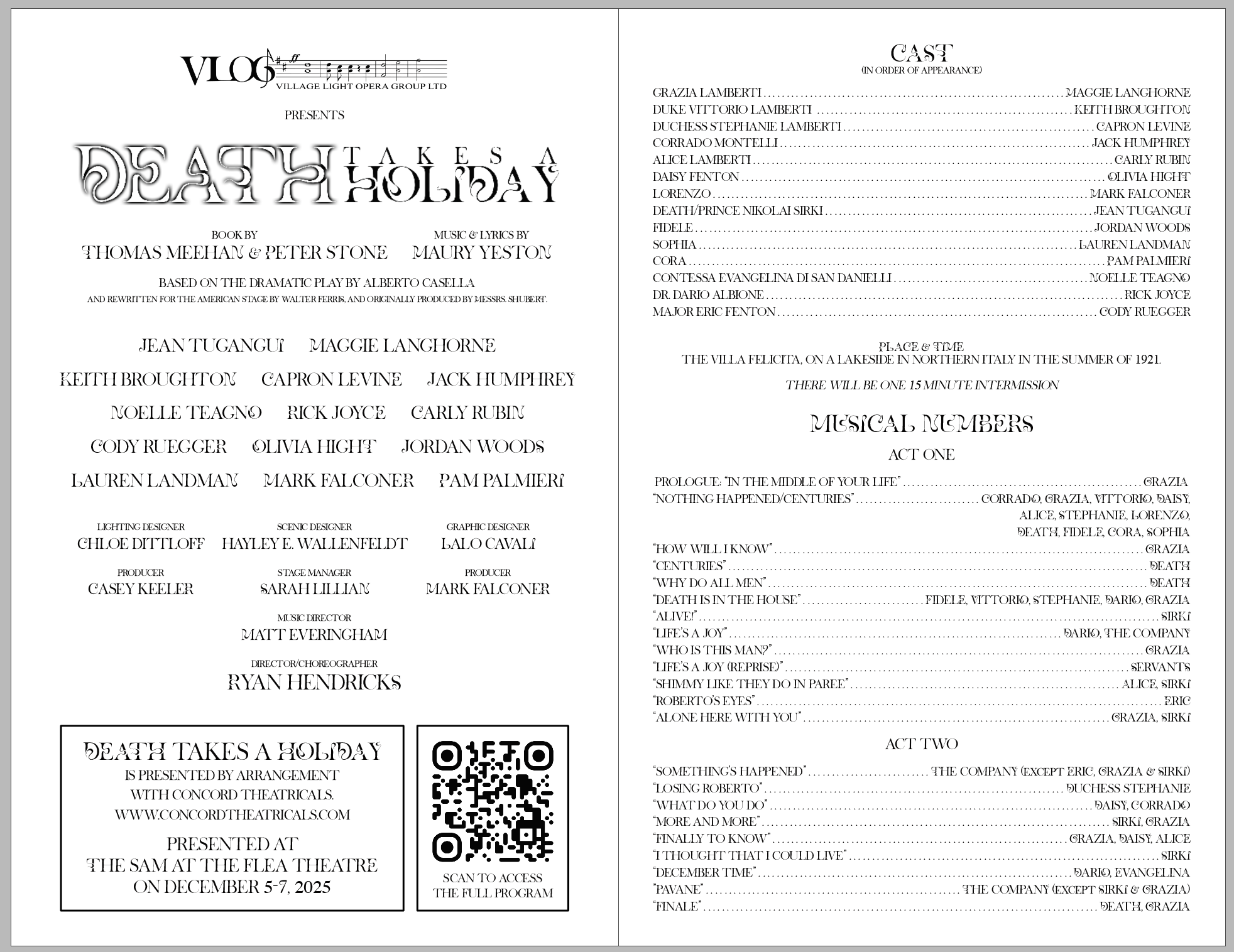 Playbill Inside