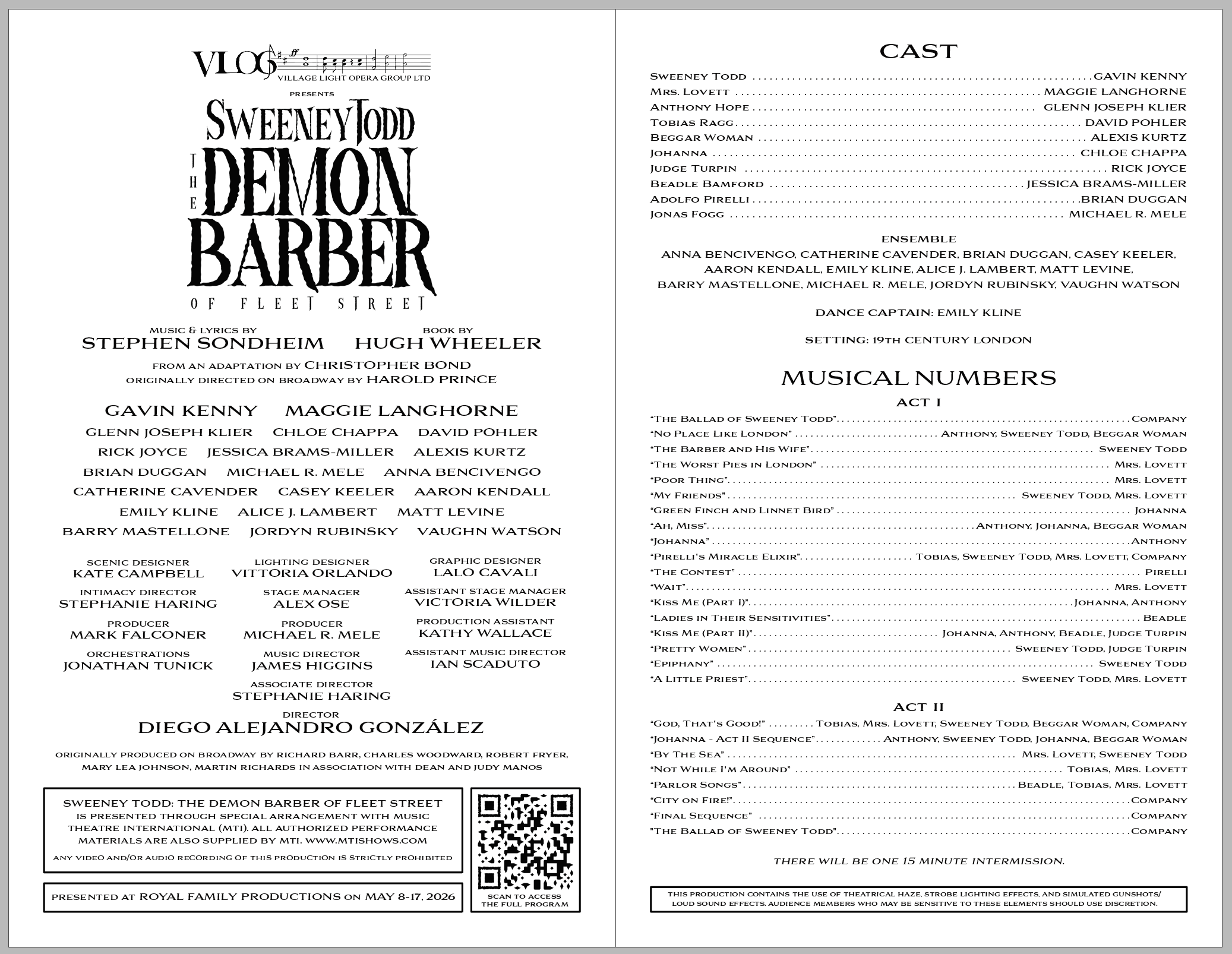 Playbill Inside
