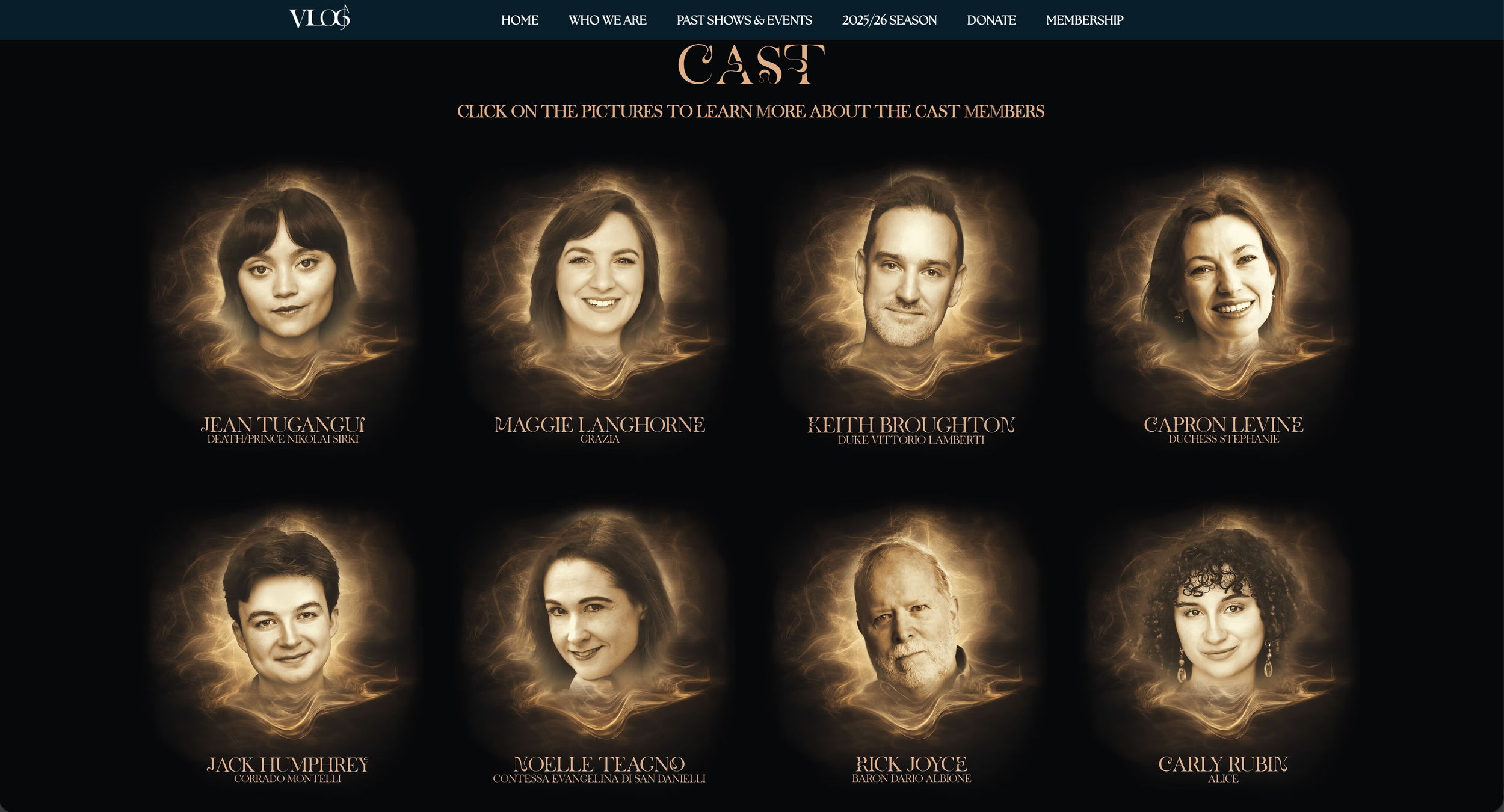 Website Cast