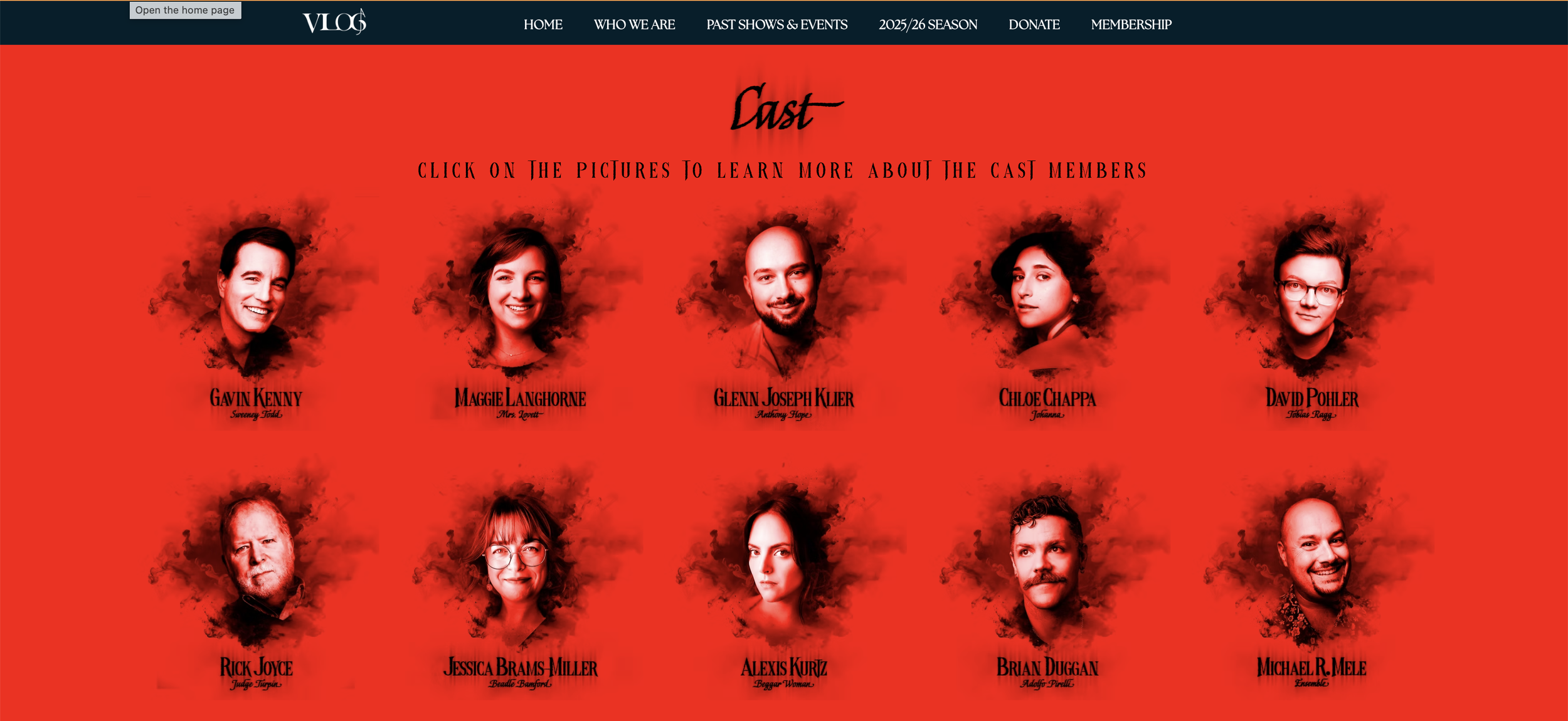 Website Cast Page