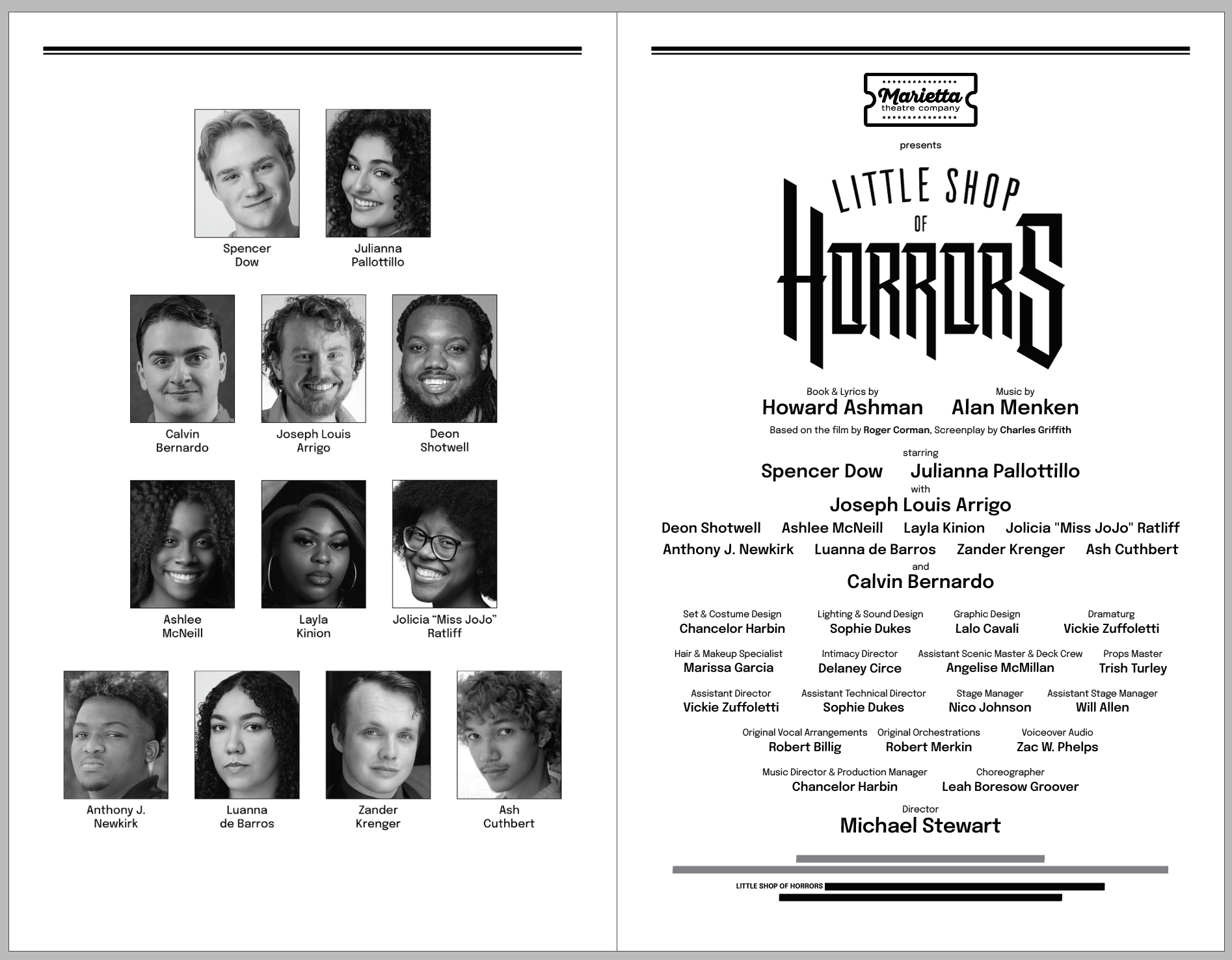 Playbill Inside