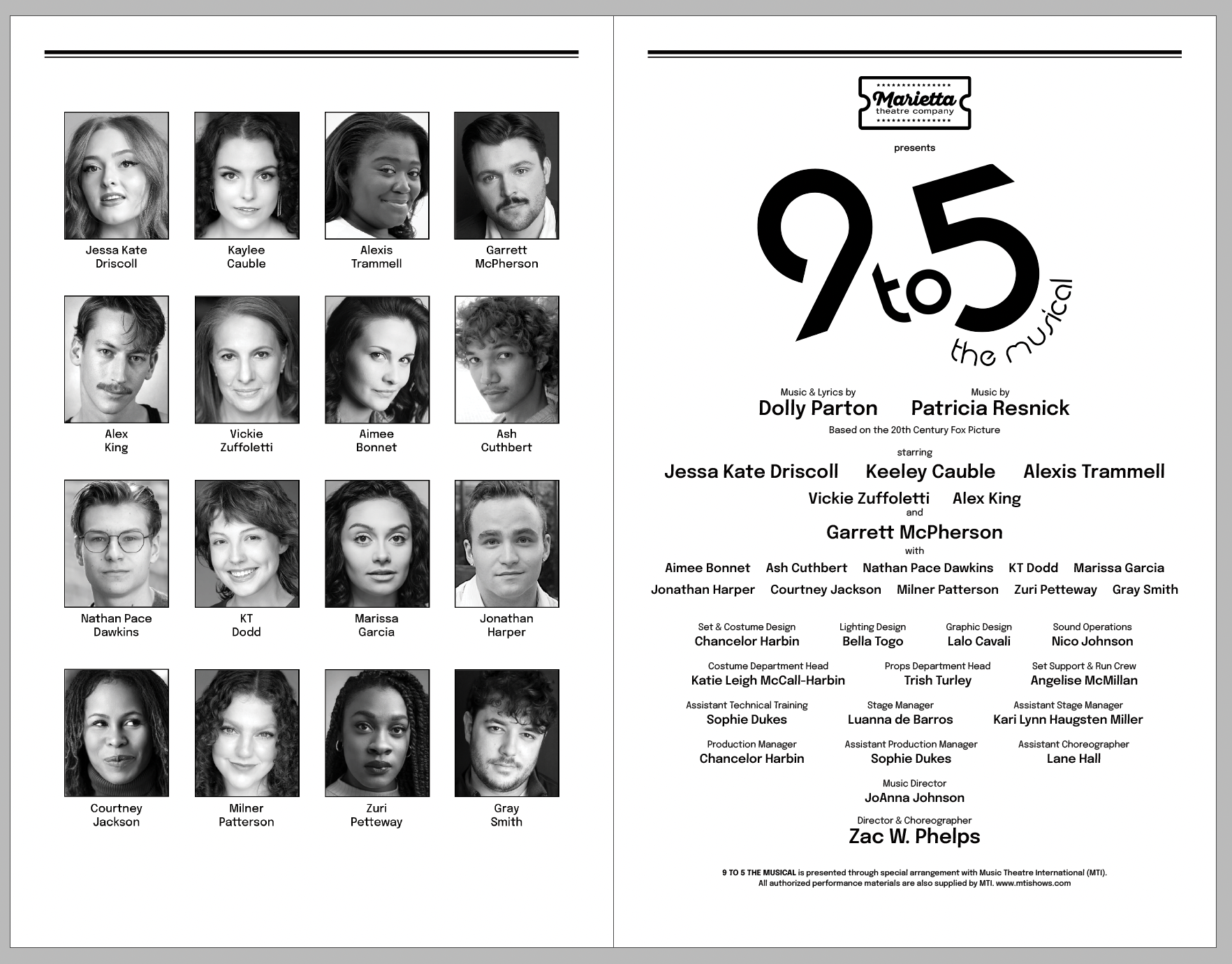 Playbill Inside
