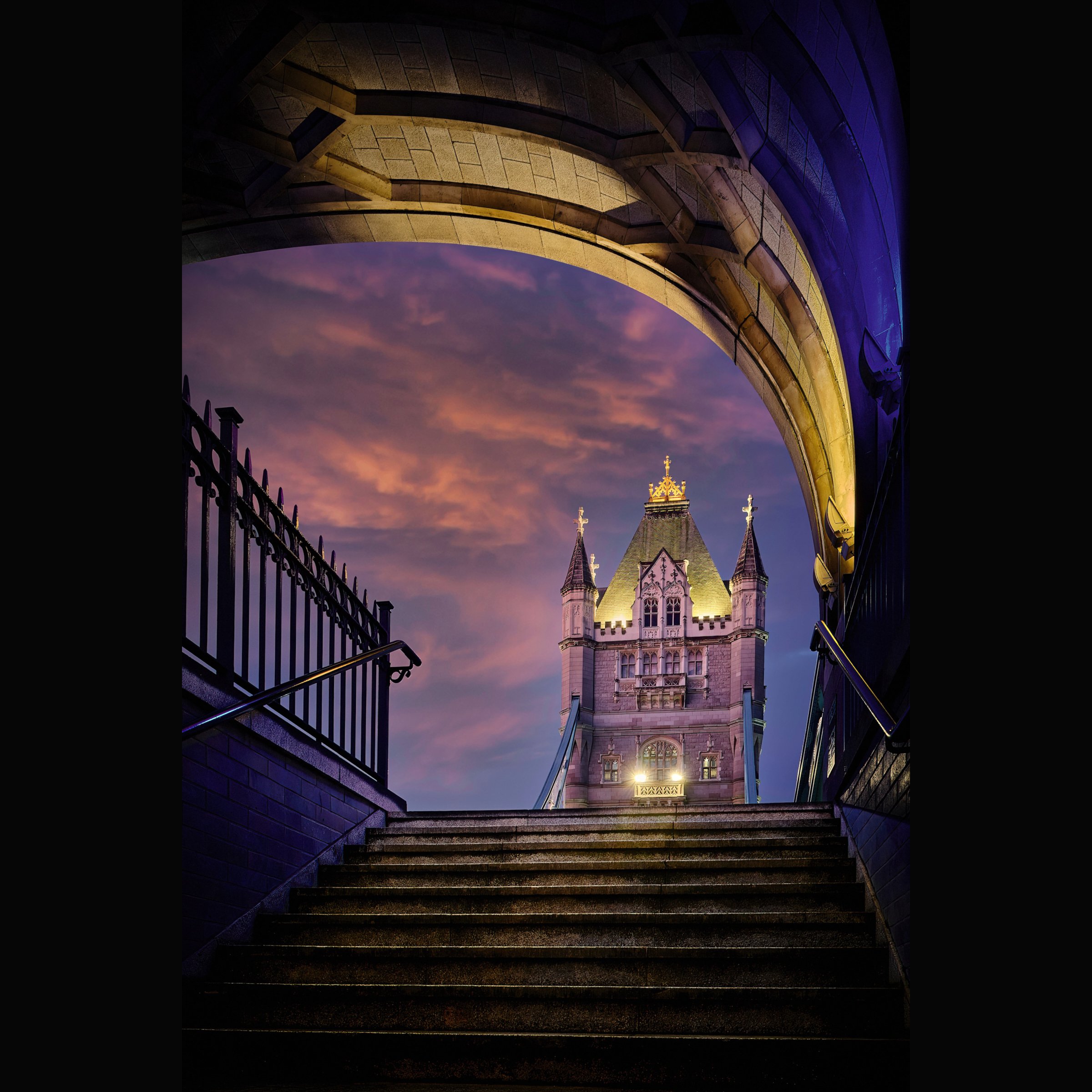 Tower Bridge with stairs