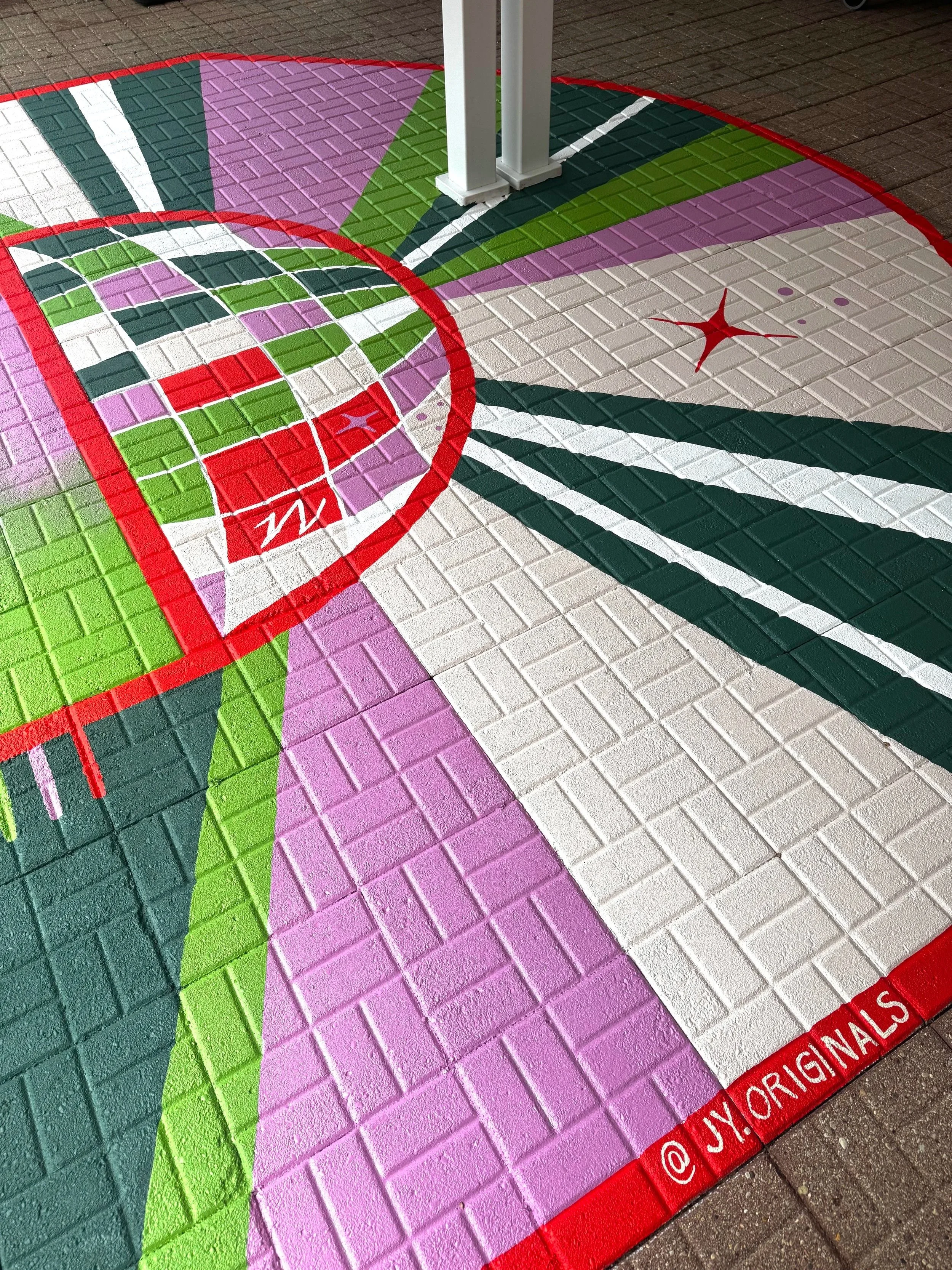 Mini-court Patio Mural