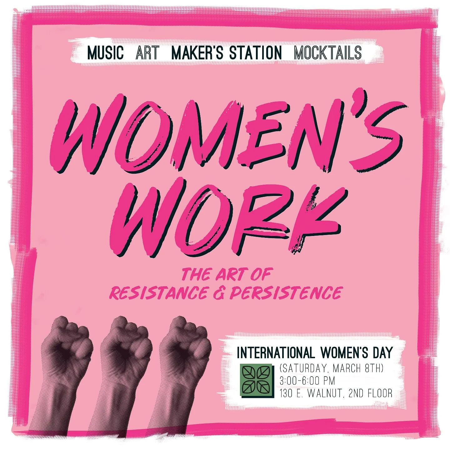 Big news! I have my first live appearance as Ace Strawberry!

I will be doing a DJ set of my instrumentals during the first hour of Women&rsquo;s Work: The Art of Resistance and Persistence, an upcoming @create_with_sage event taking place at the Bel