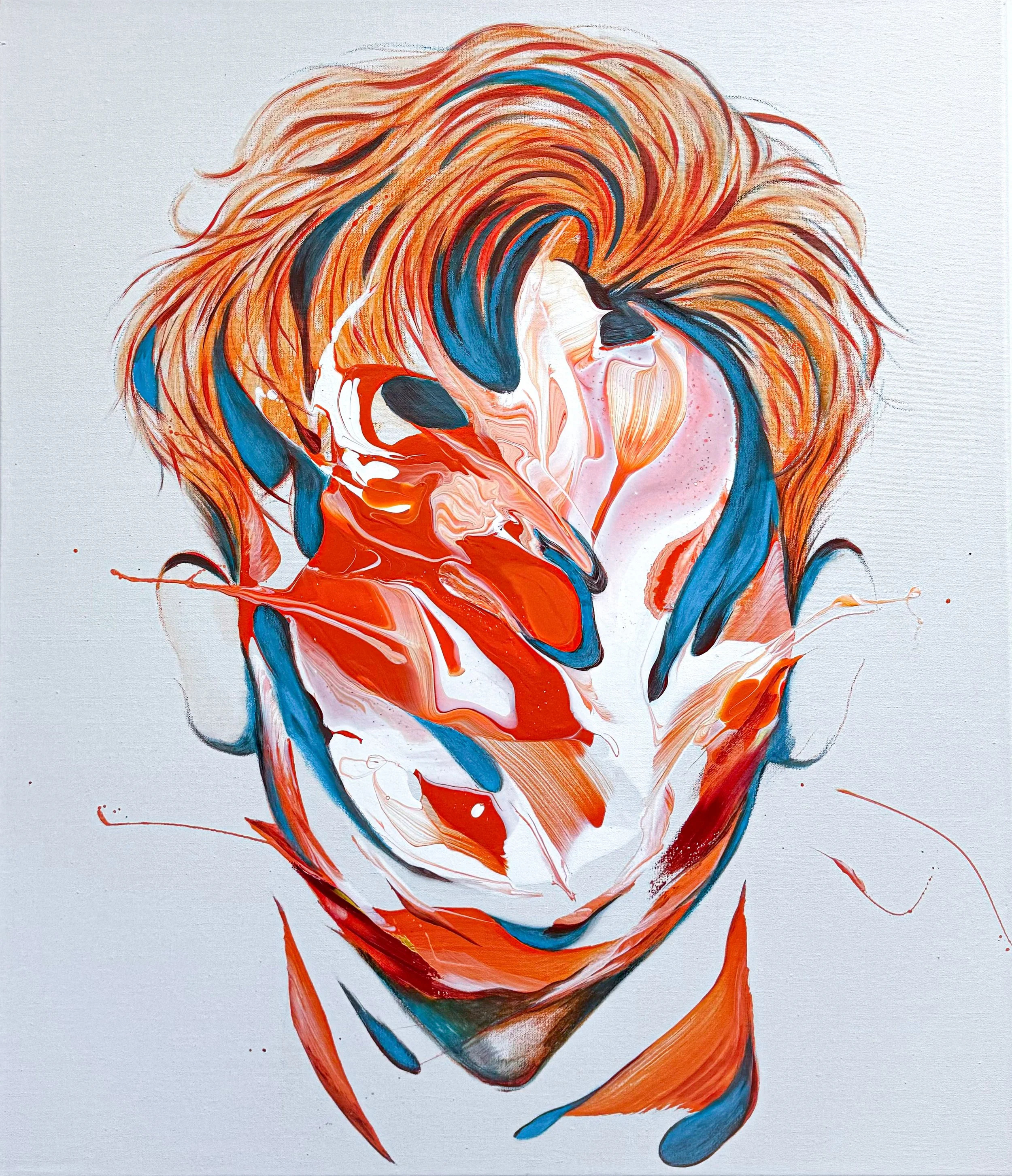 Nameless 6923 - Orange & Blue