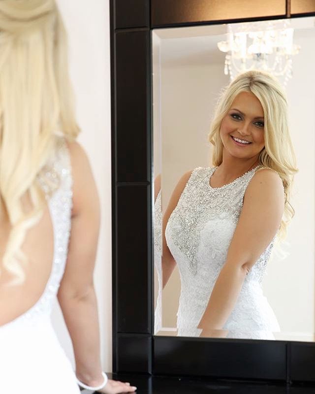 Our very own life size Barbie bride 👰😍 #barbiebride #bride #barbie #barbieblonde #barbiehair #bridehair #bridalhair #bridalmakeup #makeup #thp #thpweddings #thehitchingpost