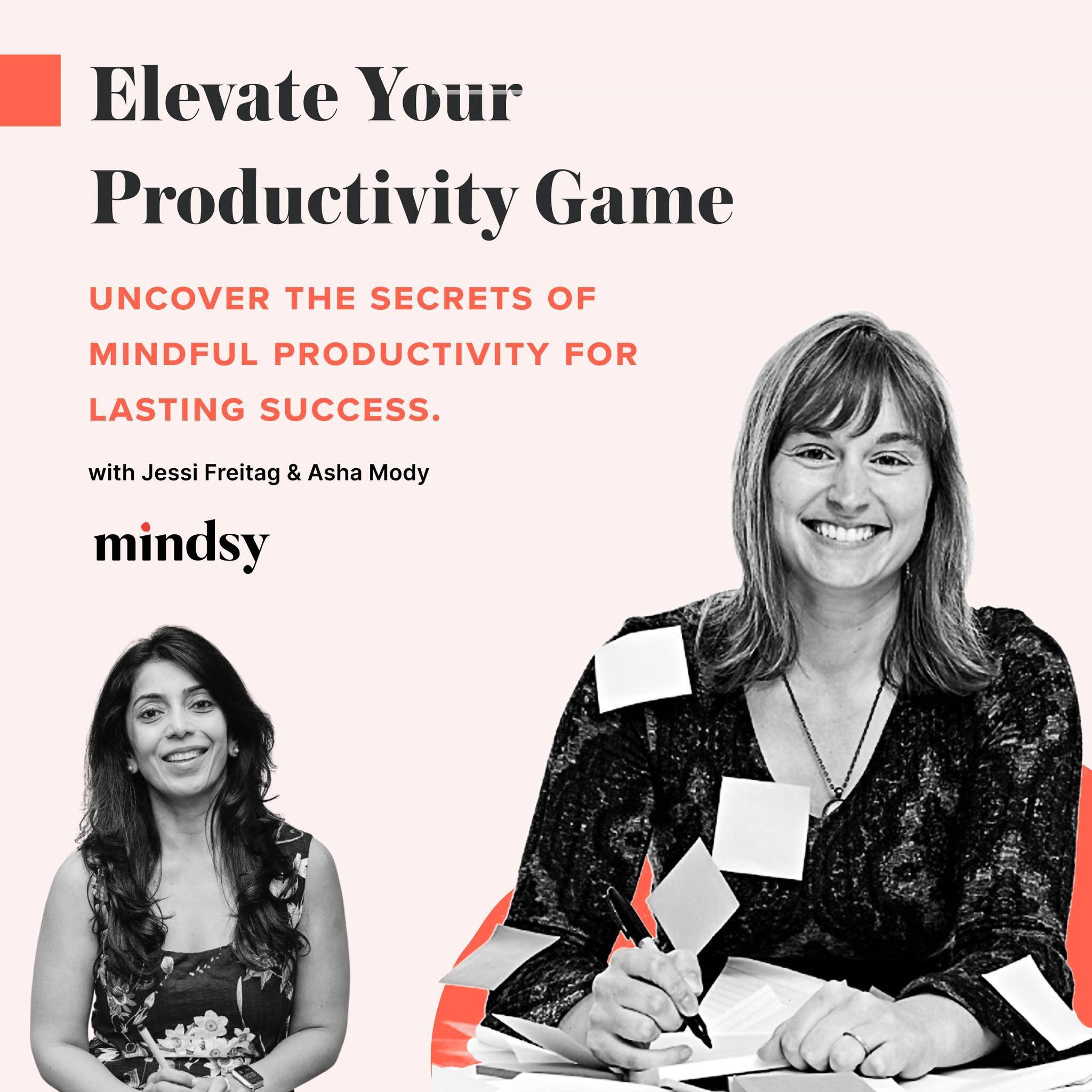 🌟 Elevate your productivity game: Uncover the Secrets of Mindful Productivity for Lasting Success.🌟

Join us to learn best practices for maximizing your productivity and prioritizing your to-do list, but from a lens of mindfulness and self-compassi