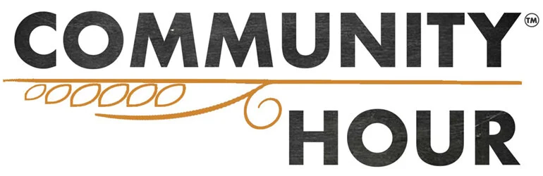 The logo for Lockeland Table's famous version of Happy Hour, Community Hour. What makes it special is that a portion of proceeds go to PTOs of schools in and around Nashville.