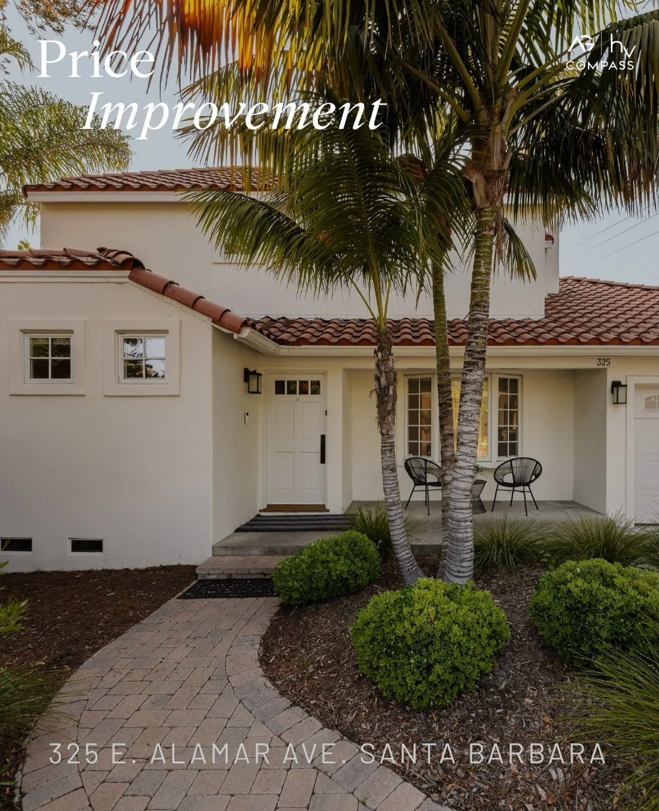 ⭐️ Price Improvement ⭐️ Welcome to 325 E. Alamar Ave a gem located in the coveted San Roque Neighborhood!

Priced at $2,175,000 | 4 bedroom 3 Bath +/- 1917 sqft

Situated in the sought-after heart of San Roque, this red-tile-roofed retreat effortless