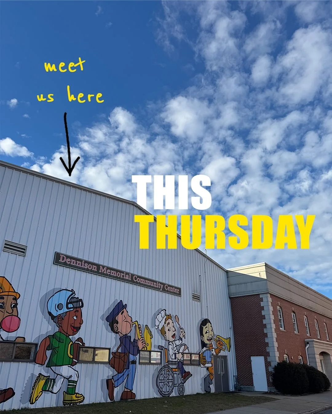 𝗡𝗲𝘄 𝗟𝗼𝗰𝗮𝘁𝗶𝗼𝗻 𝗧𝗵𝗶𝘀 𝗧𝗵𝘂𝗿𝘀𝗱𝗮𝘆‼️

Meet us at Dennison for the first youth night of the year 🚀

Doors open @ 6:30⌚️