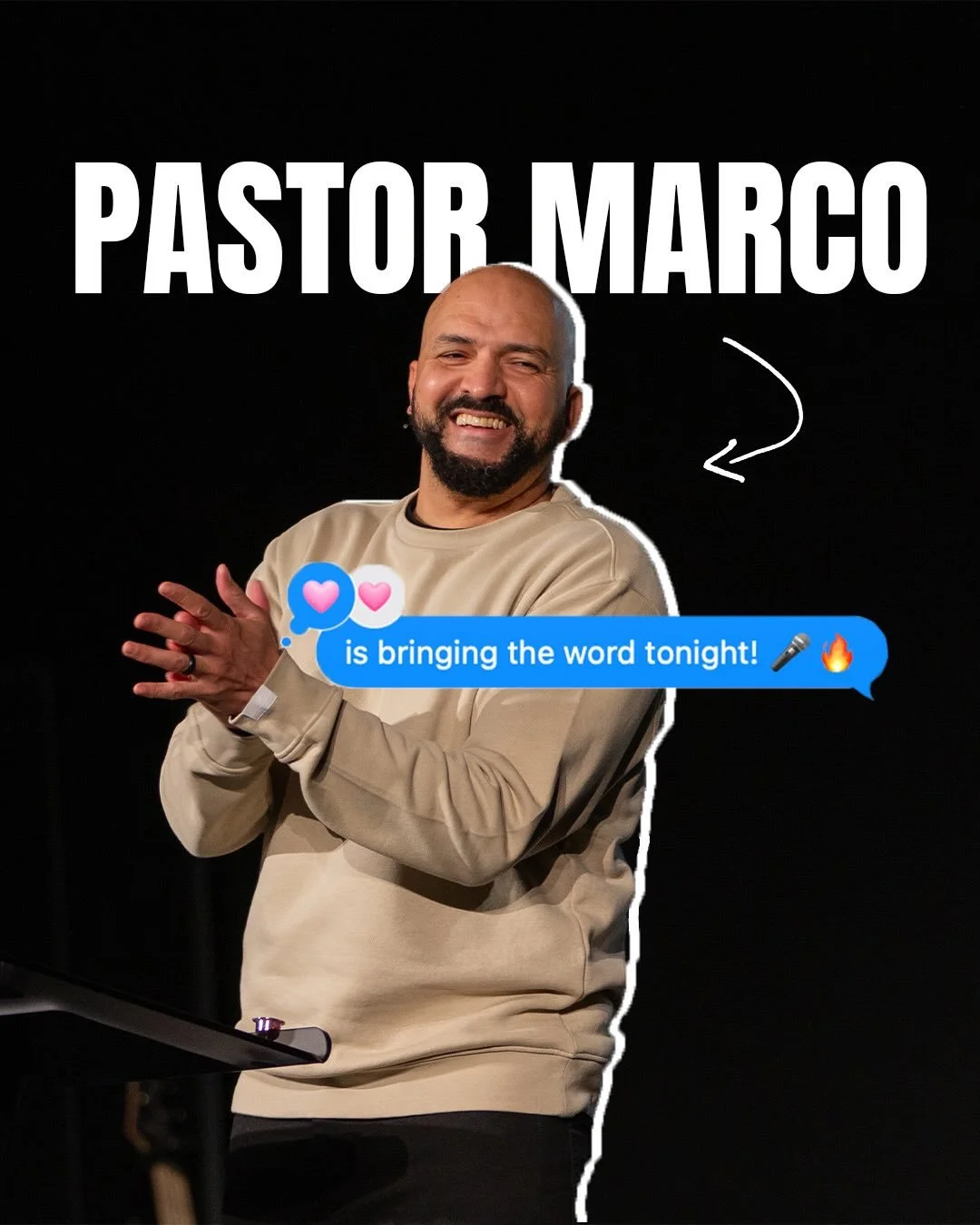 IT&rsquo;S GONNA BE A GREAT NIGHT!

BRING YOUR FAITH &amp; A FRIEND❤️&zwj;🔥⚡️

YOUR BIBLE📖 AND YOUR NOTEBOOK 📓

GOD HAS A WORD FOR YOU! 🫵