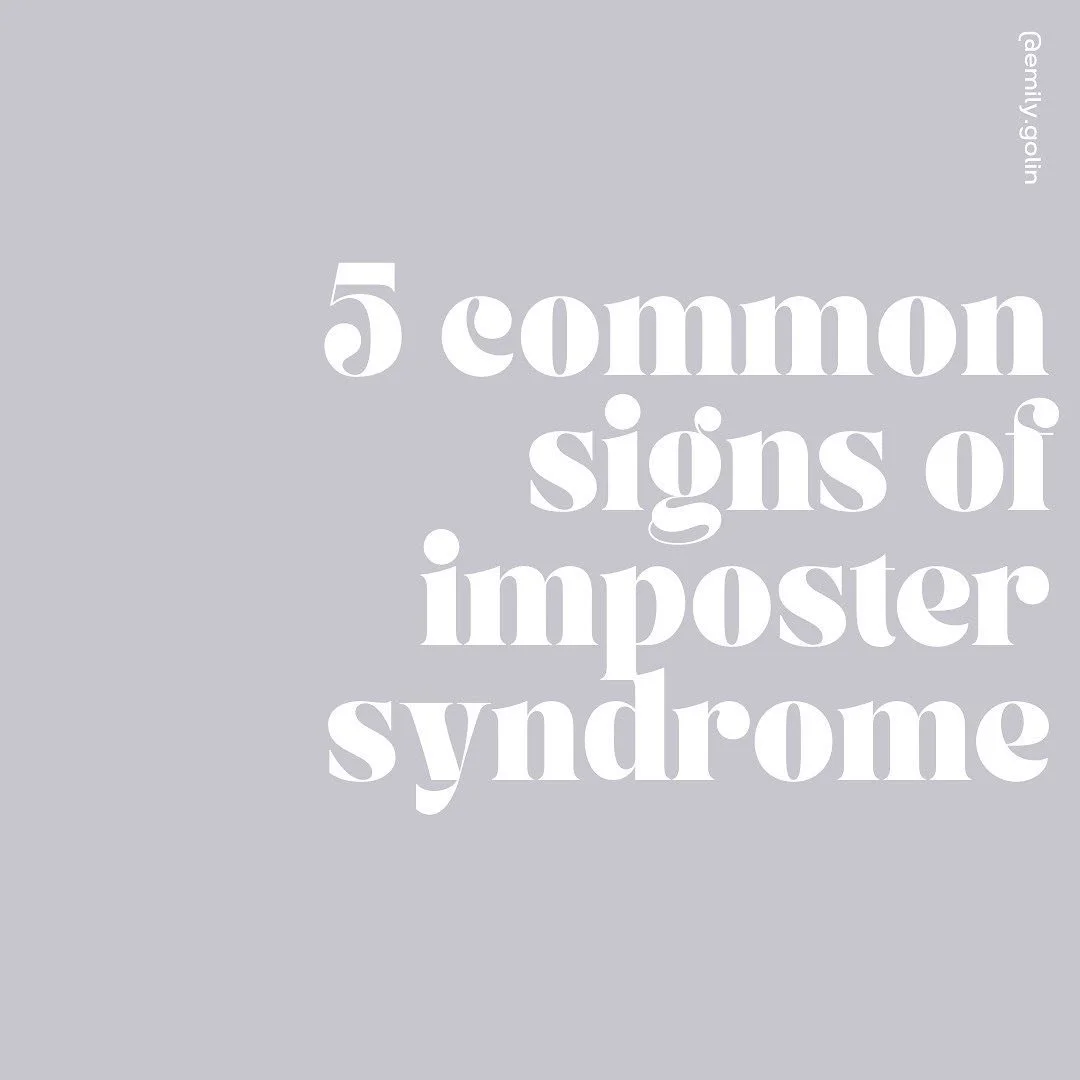 Ever felt like you don&rsquo;t belong&hellip; that you aren&rsquo;t as capable as others see you as? You might be experiencing imposter syndrome.

Check out these 5 common signs of imposter syndrome and learn how to quickly overcome feelings of inade