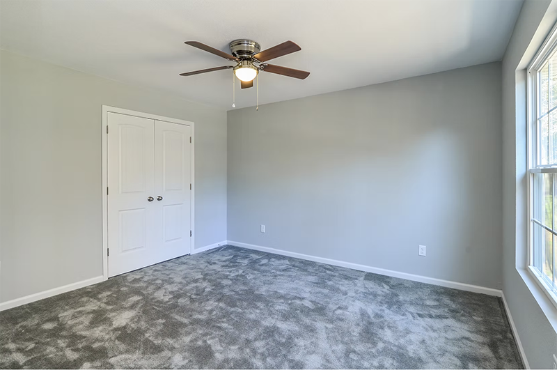 View of carpeted master bedroom