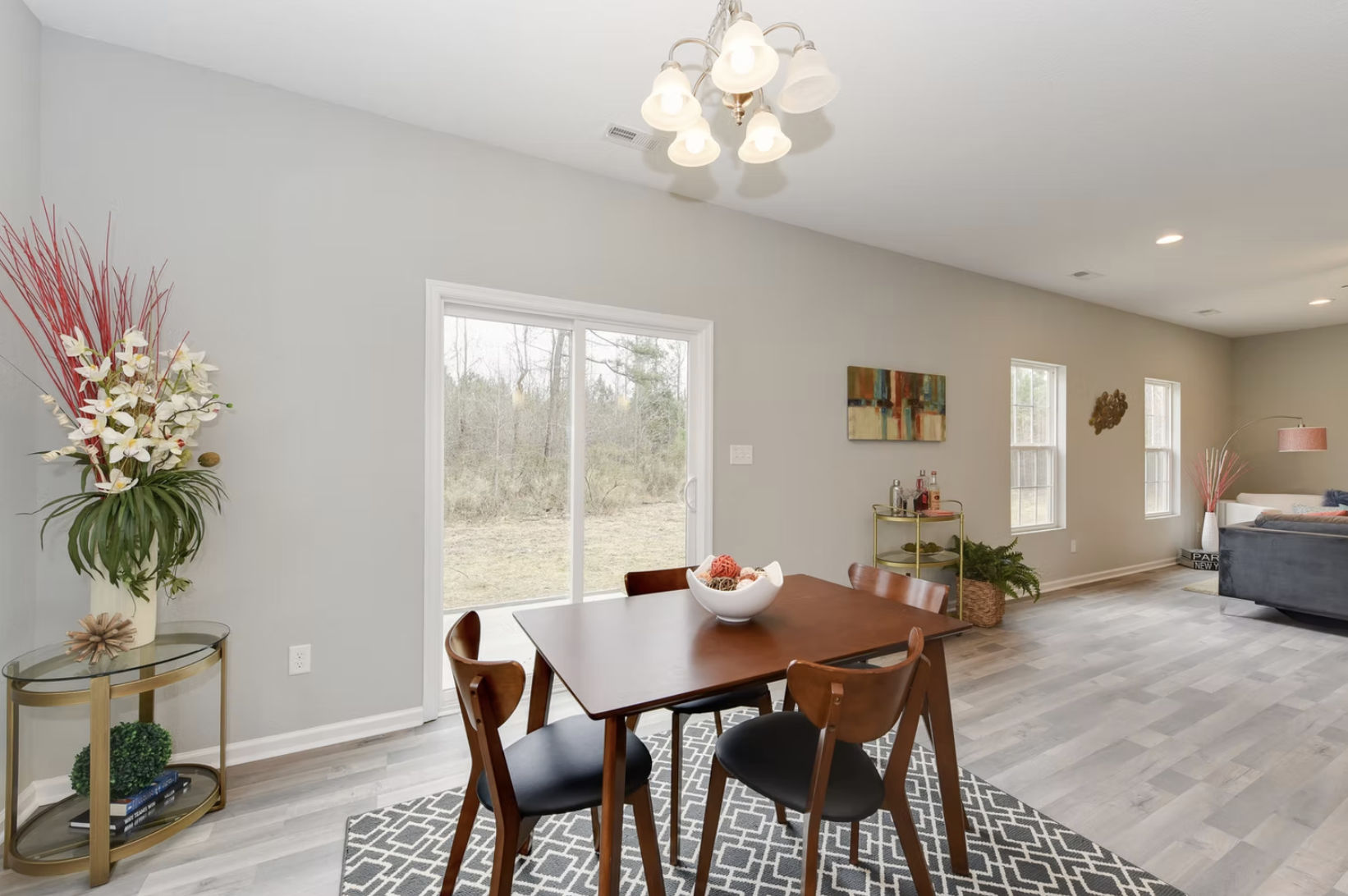 View of dining space