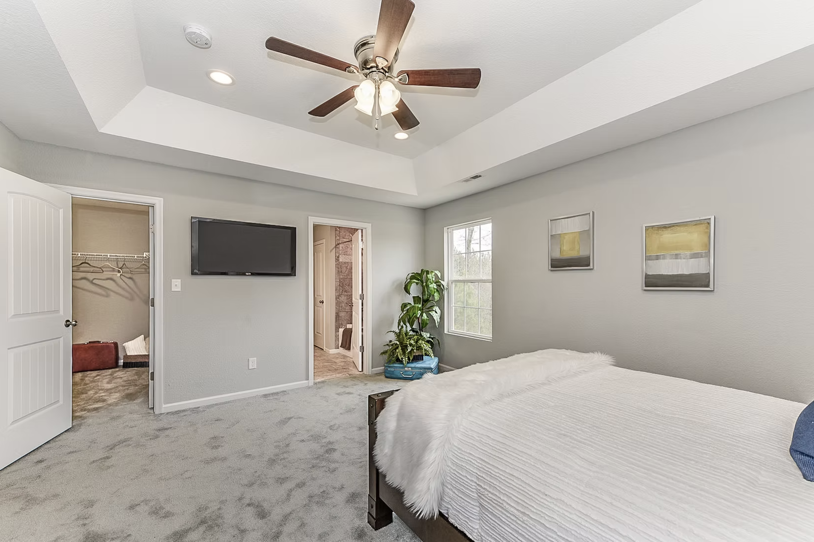 View of master bedroom
