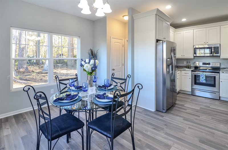 Dining and kitchen view