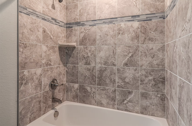 View of bathroom shower