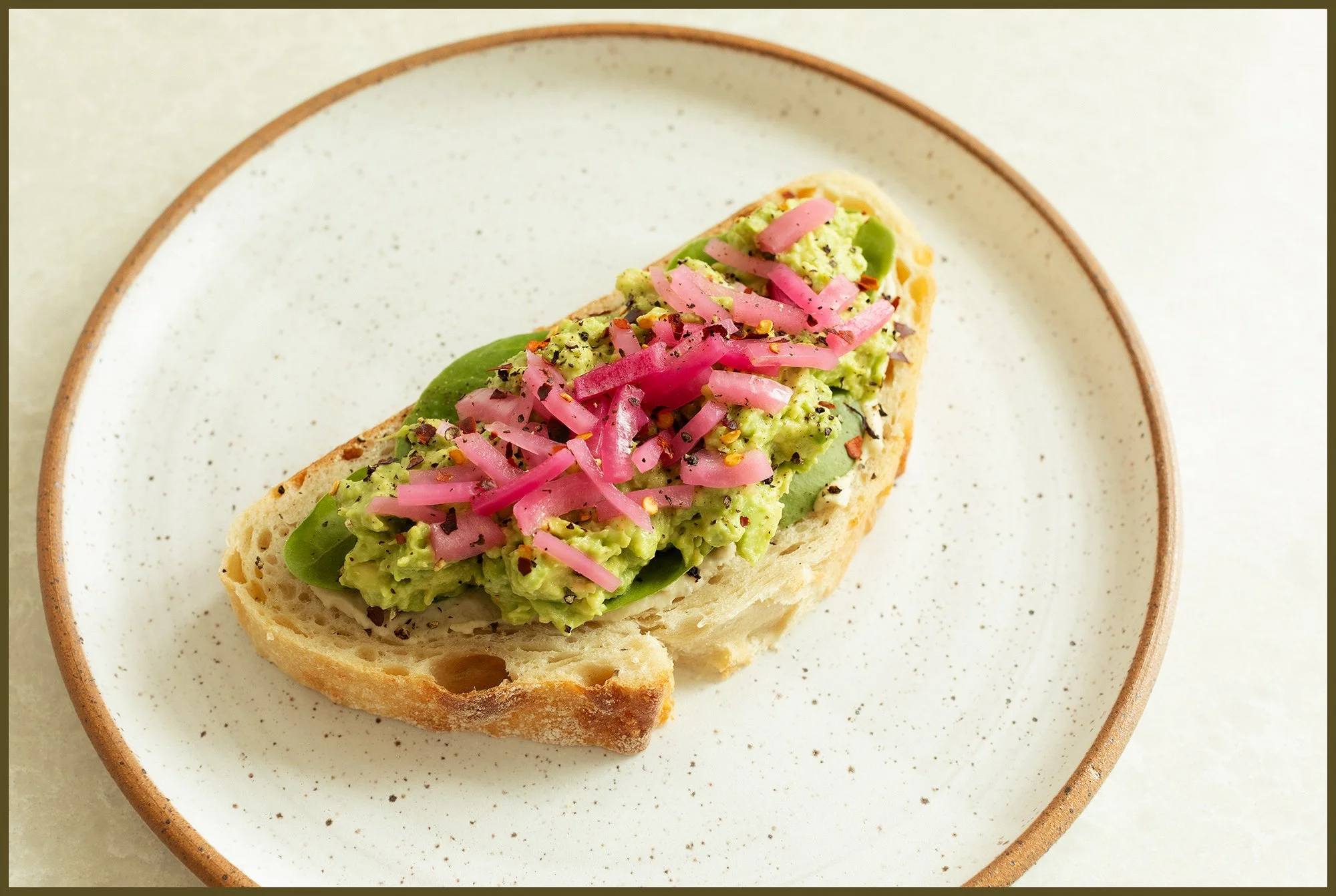 Avocado Toast with Simple Pickled Onions