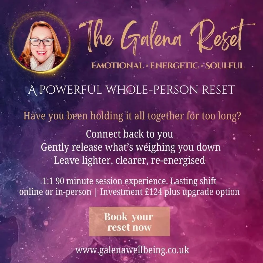 The Galena Reset - 1:1 Wellbeing Session and optional personalised upgrade