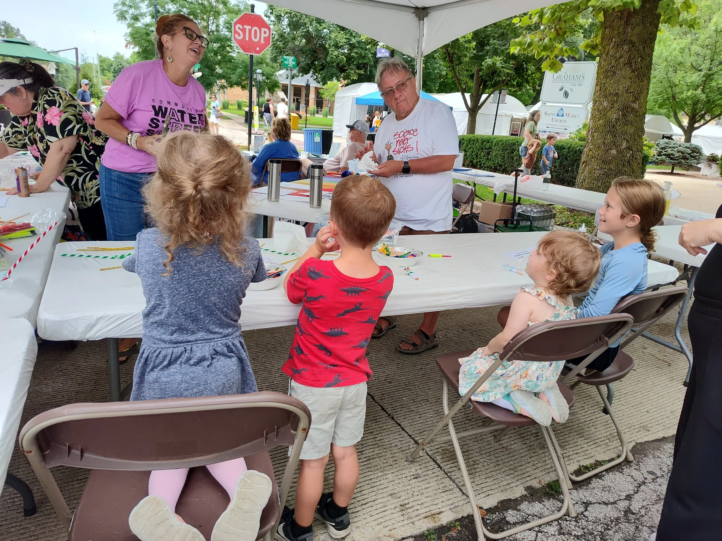 WSS @ Batavia Farmers Market Kids Tent