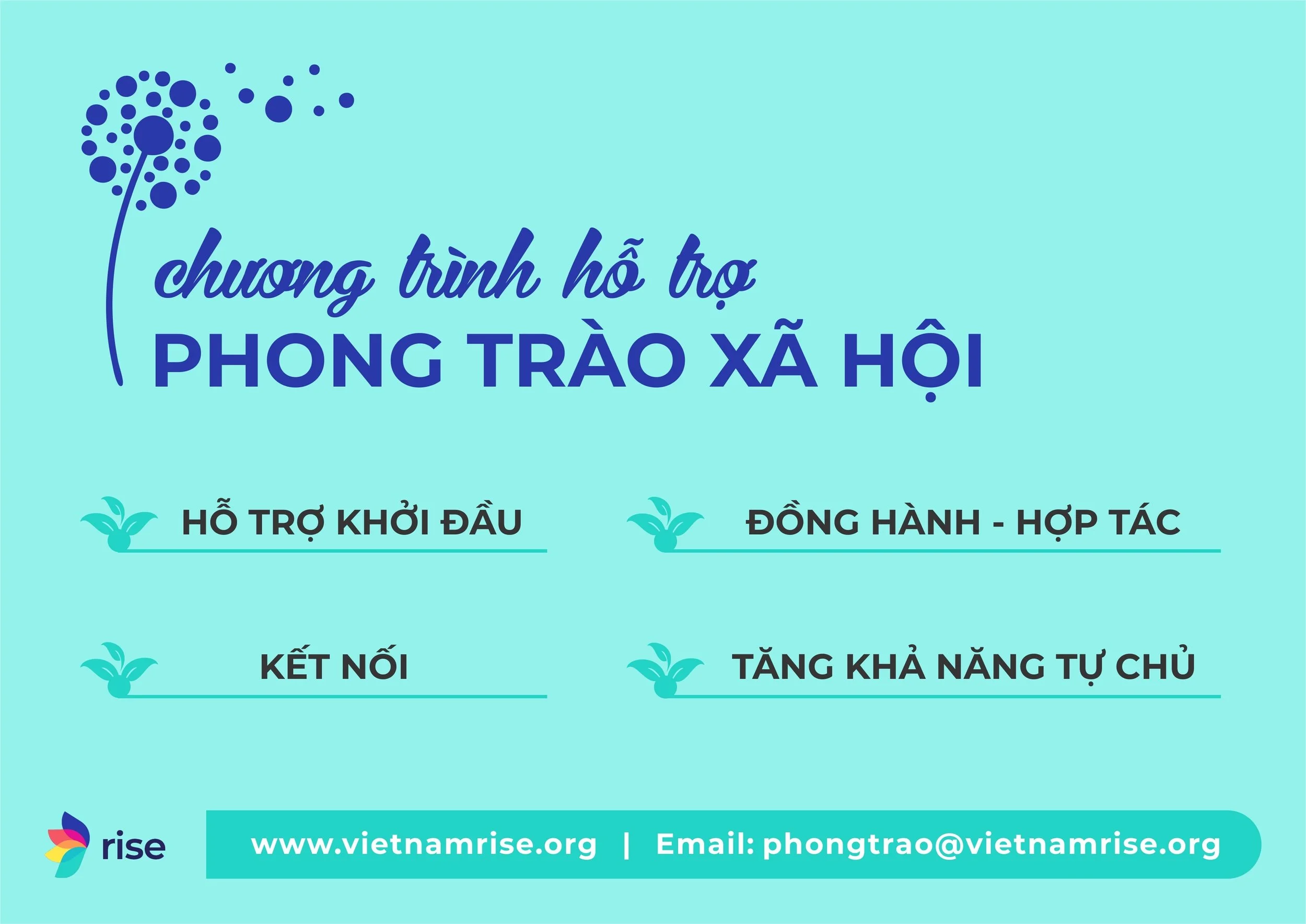 Rise Khởi Động Chương Trình Hỗ Trợ Phong Trào Xã Hội Với chủ Đề "Gia Tăng Sức Phục Hồi Cộng Đồng" Năm 2022