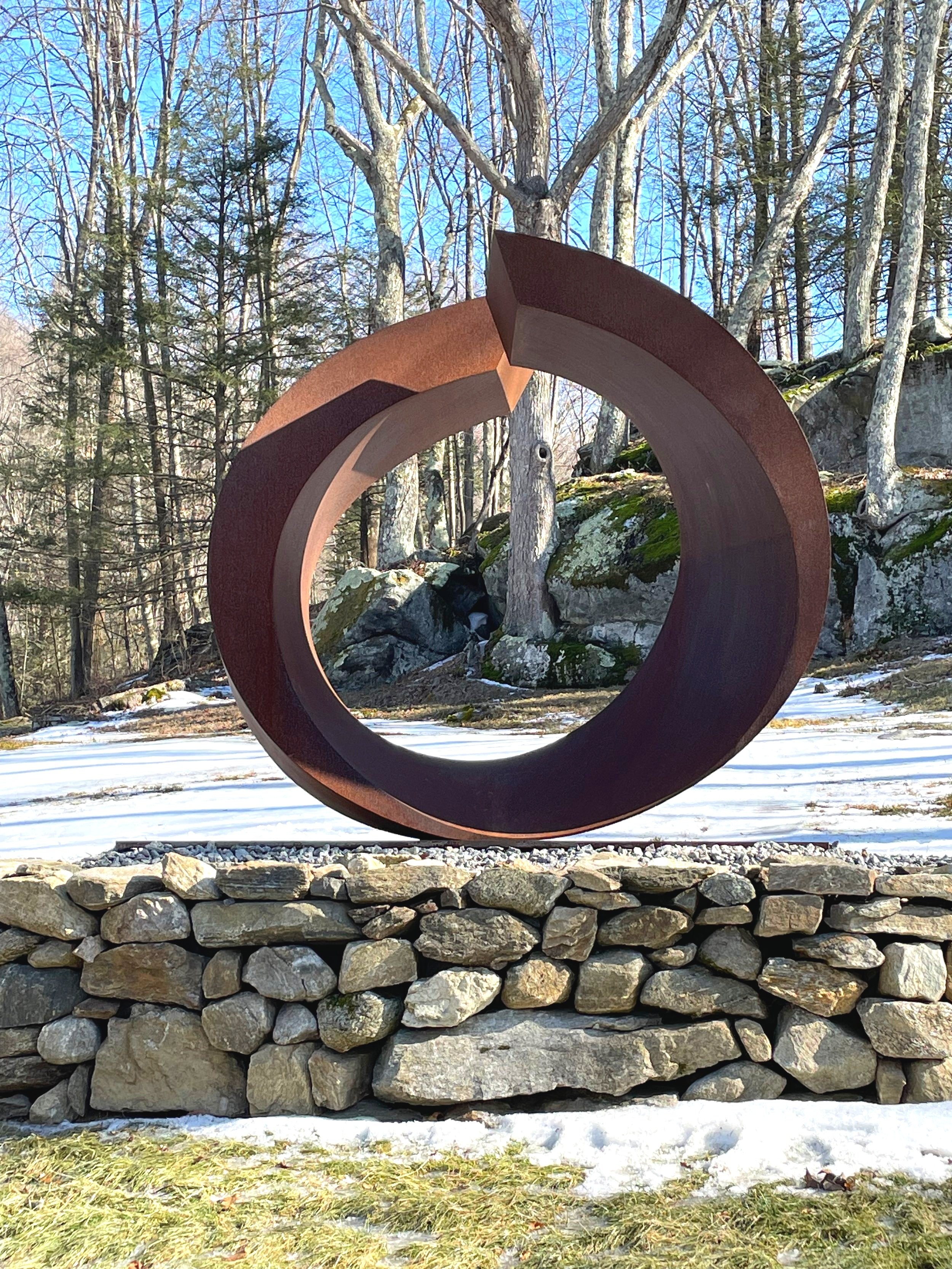Beverly Pepper, My Circle , 2008-2018, Cor-Ten steel, 86 x 92 x 58 1/2 inches