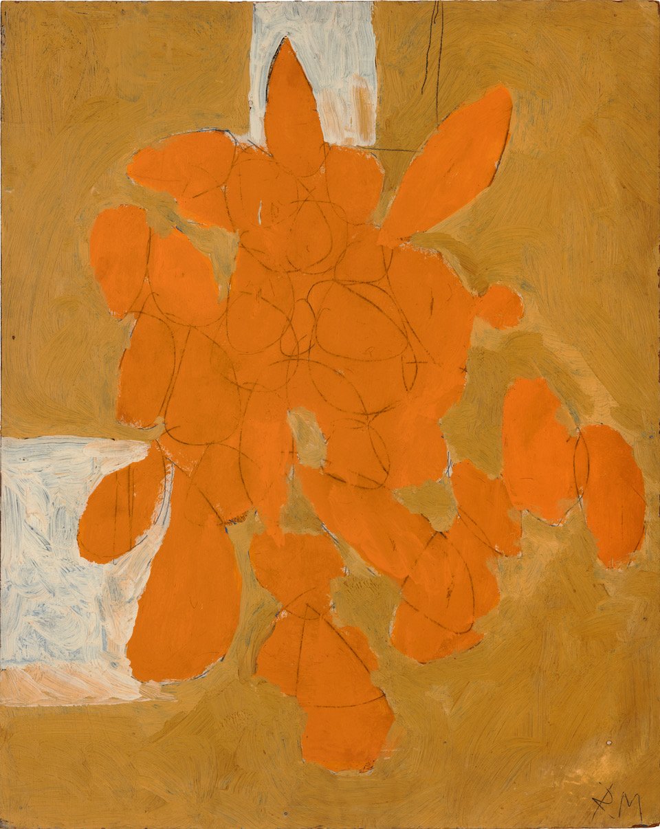Robert Motherwell, Untitled , 1951, oil and charcoal on masonite, 30 x 24 inches