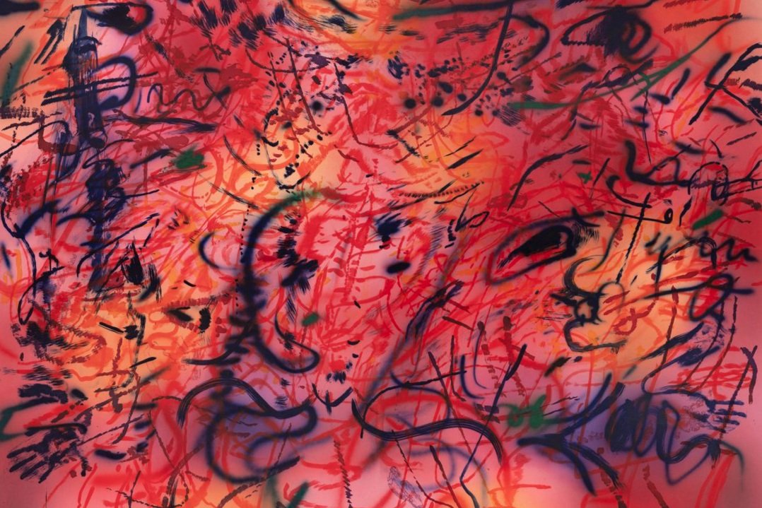 Julie Mehretu, Slouching Towards Bethlehem: Fourth Seal , 2020, 67, x 81 3/4 inches
