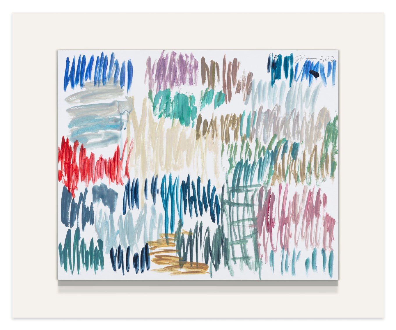 Gunther Forg, Untitled , 2007, Acrylic on board mounted on wood
