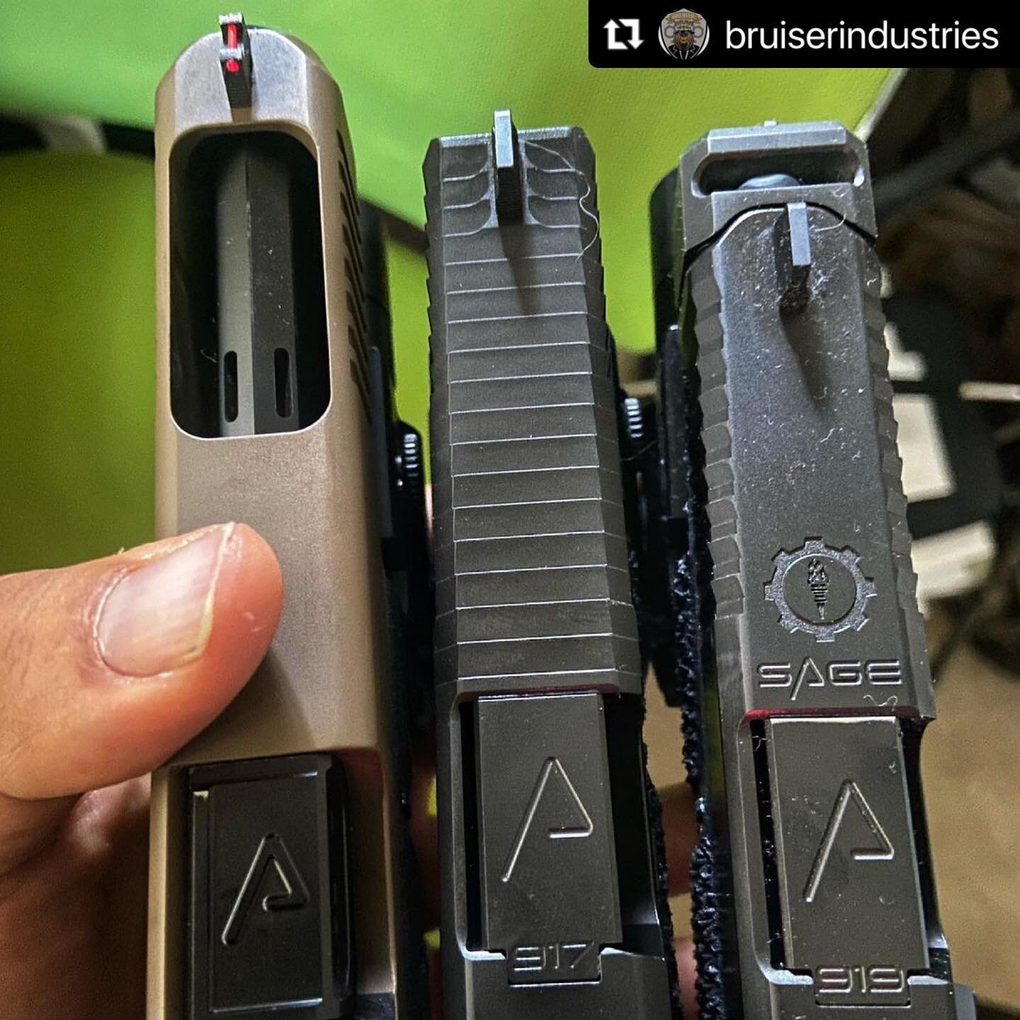 We&rsquo;re huge fans of comps and ported barrels. 
Which set up is for you? 

#Repost @bruiserindustries with @make_repost
・・・
Comp vs. ported vs. standard&hellip;. What do you run? #glock #options #9mm #ported #bruiser #bruiserindustries

#agencyar