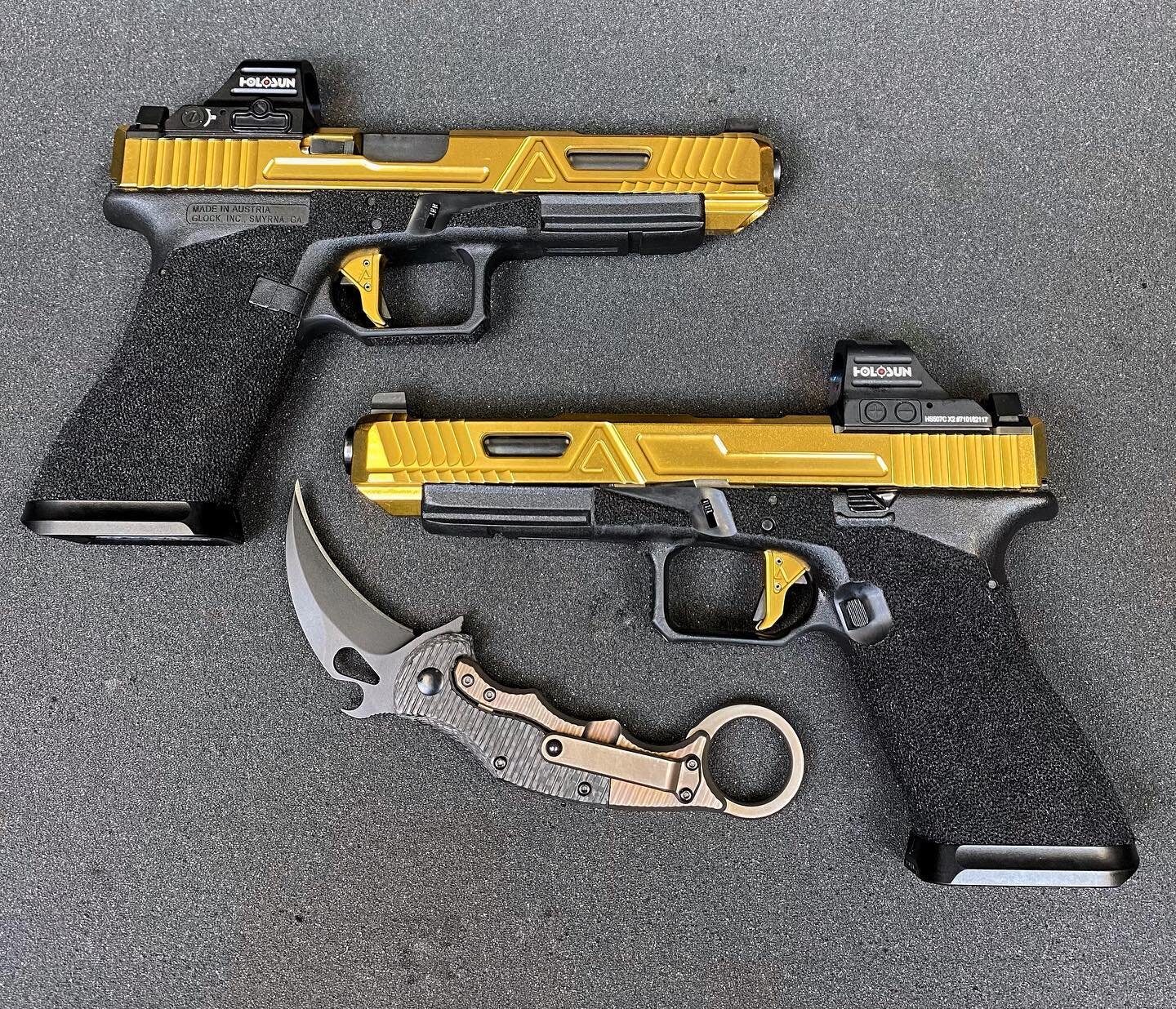 Eye Catching and Effective. 
Who wants to join the high polished life? 

#agencyarms #syndicate #agentlife #agencylifestyle 
#tradecraft #gotserrations #agencyarmsofficial #agencyedc #agencyarmsbuild #custompistol #sagedynamics #glock #sigsauer #fn #