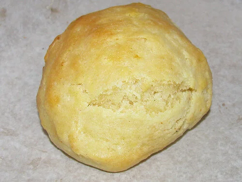Take-out from Hill Country Chicken: homemade biscuit